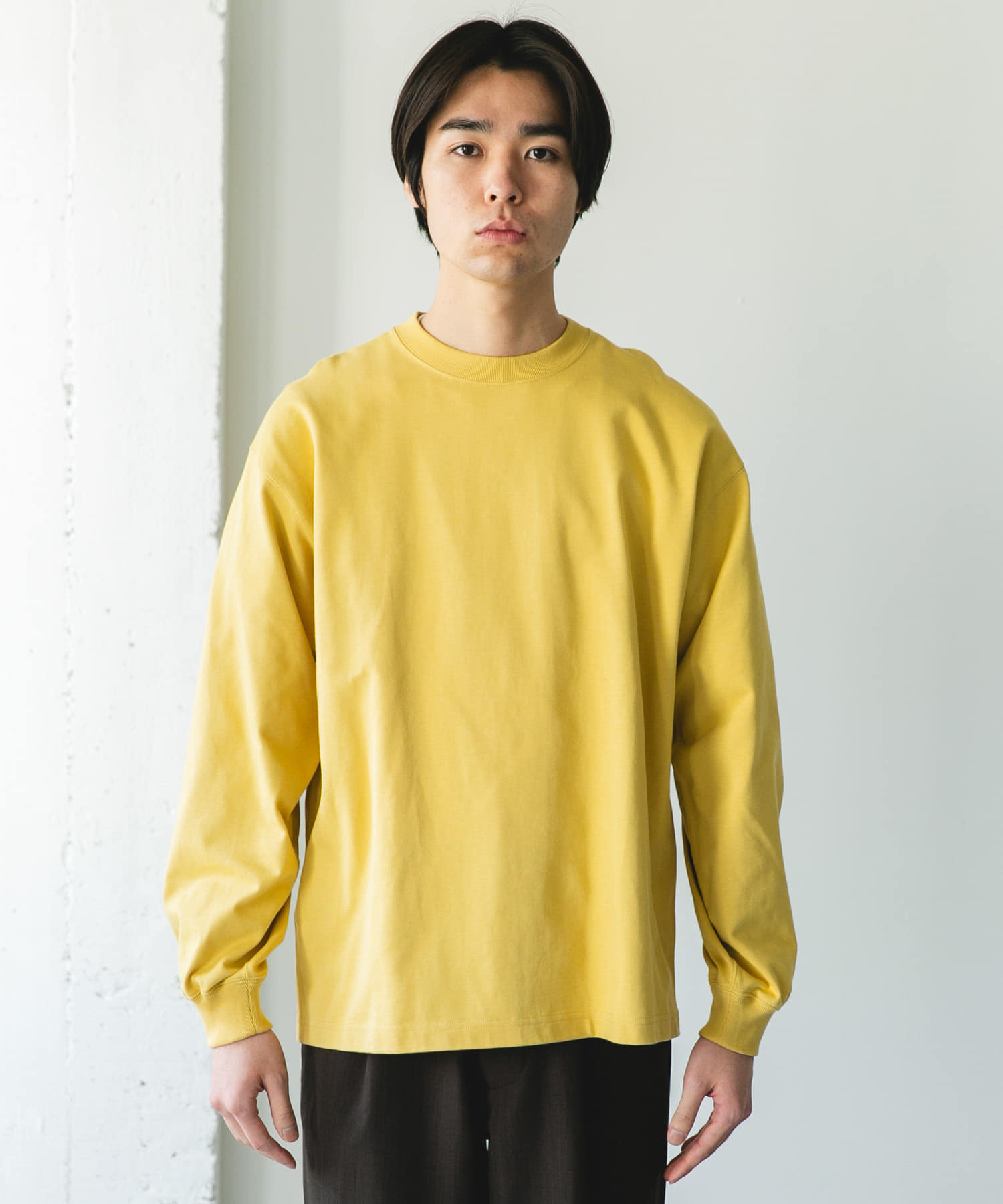 『UR TECH』『抗菌/防臭』10.5オンス ヘビーウェイト LONG-SLEEVE T-SHIRTS YELLOW M