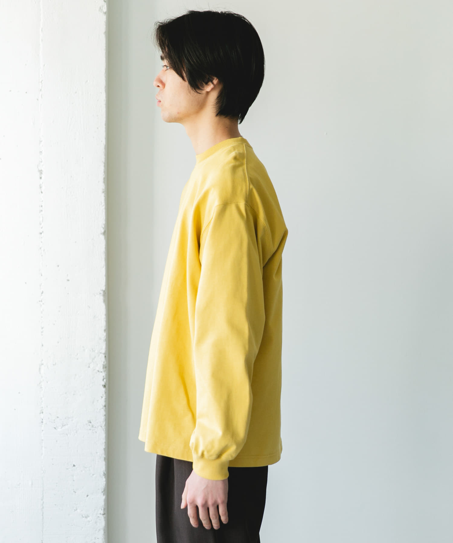 『UR TECH』『抗菌/防臭』10.5オンス ヘビーウェイト LONG-SLEEVE T-SHIRTS YELLOW M