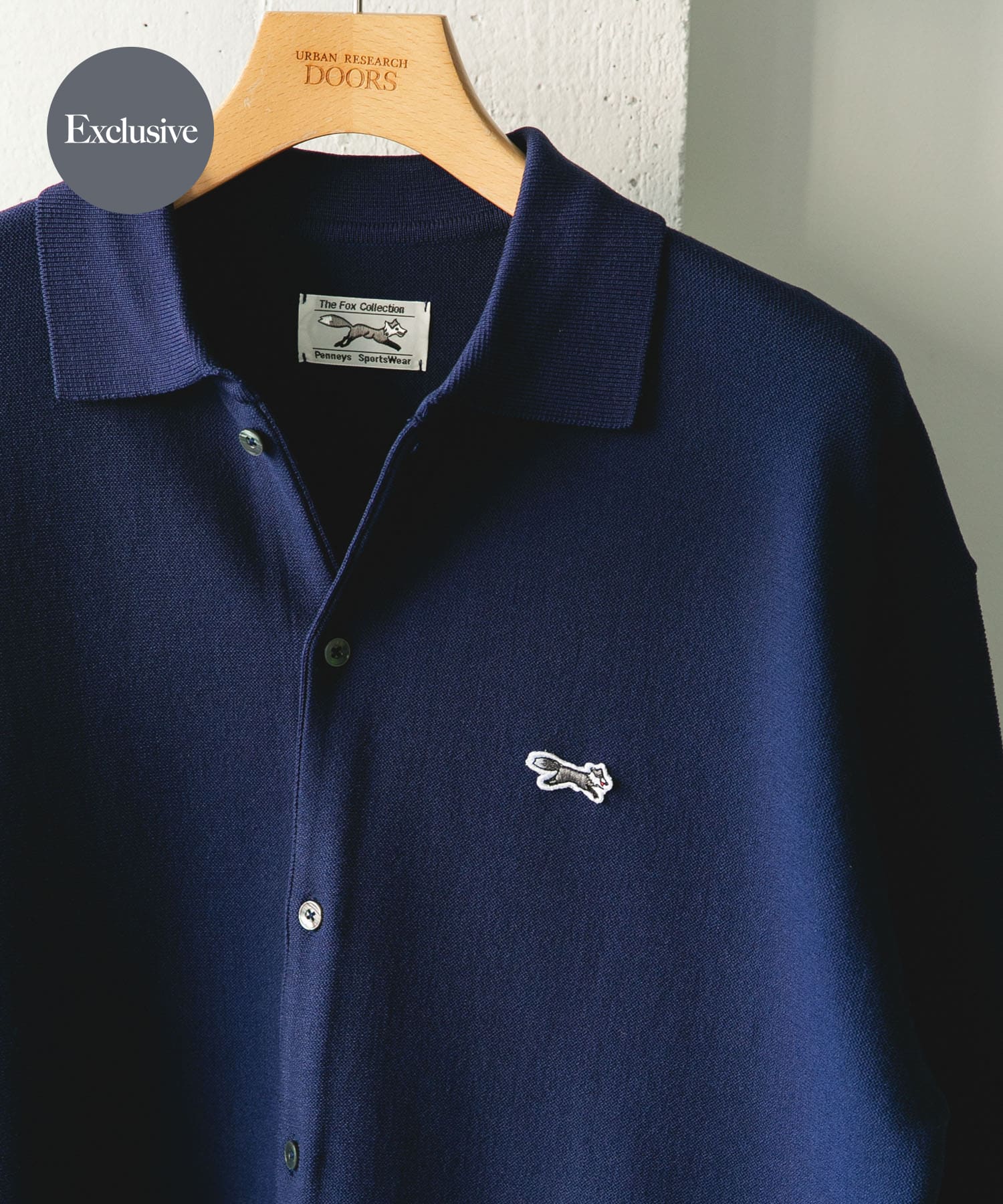 『別注』PENNEYS×DOORS　THE FOX シャツカーディガン