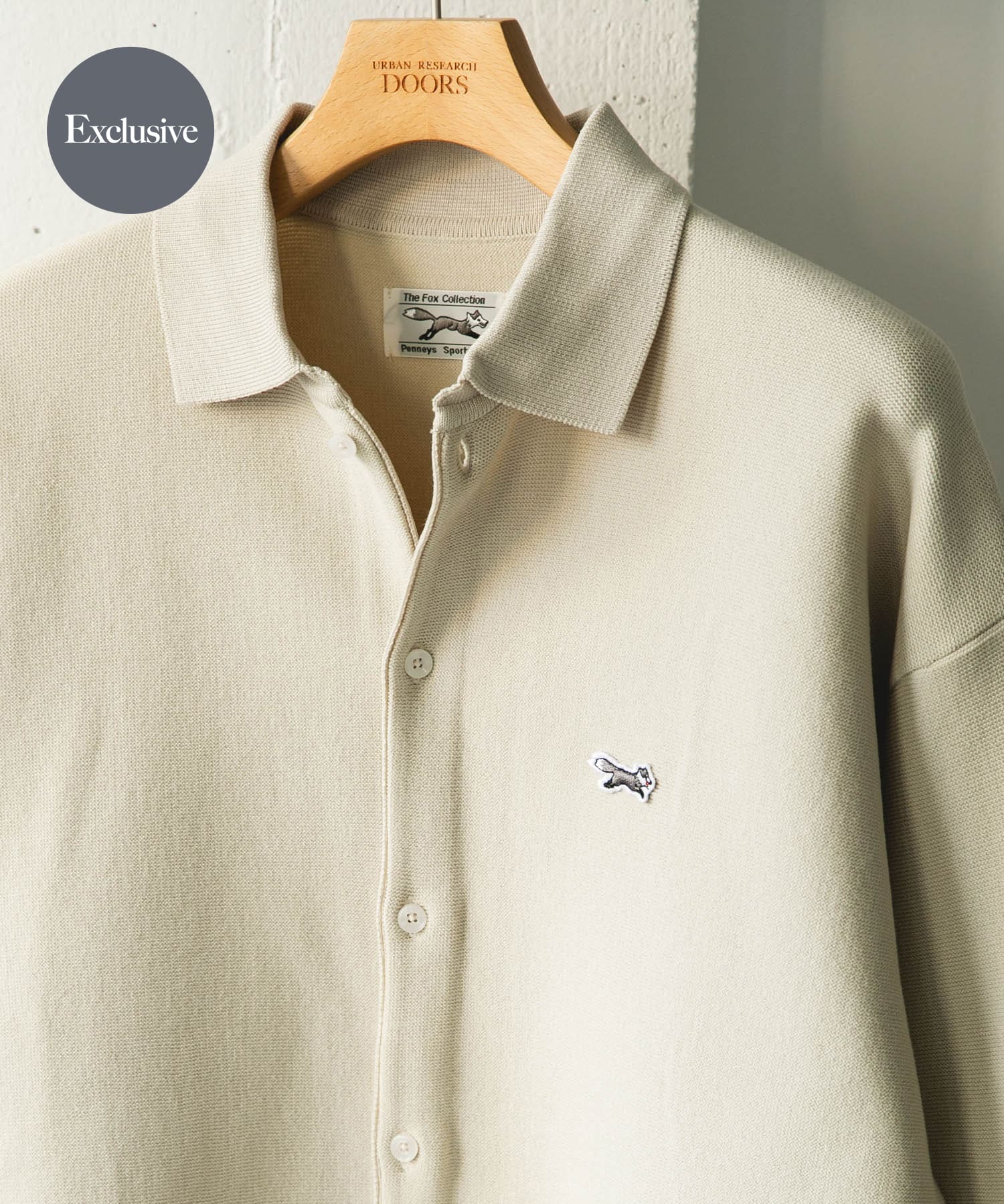 『別注』PENNEYS×DOORS　THE FOX シャツカーディガン