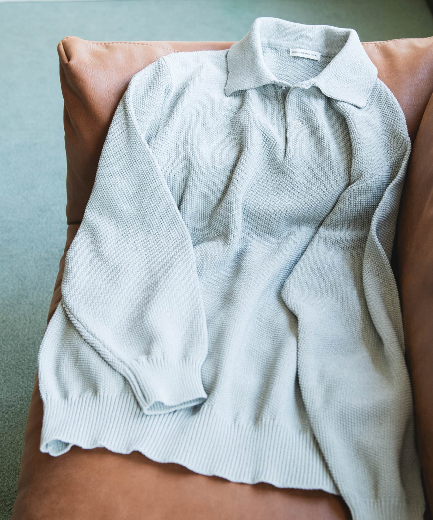 『吸水速乾/防シワ/イージーケア/UVカット』DRYMIX カノコロングスリーブニットポロシャツ