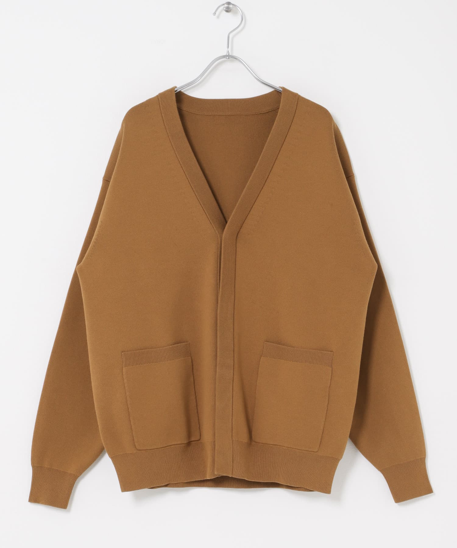 UR TECH Renew Knit』Vネックカーディガン(M CHARCOAL): トップス