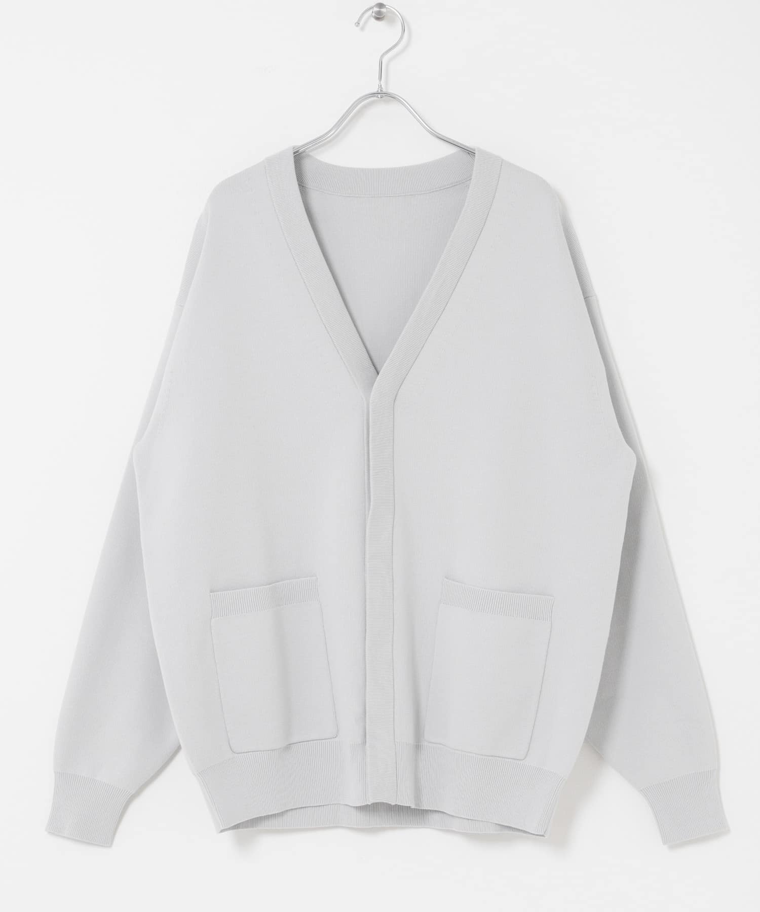UR TECH Renew Knit』Vネックカーディガン(M CHARCOAL): トップス