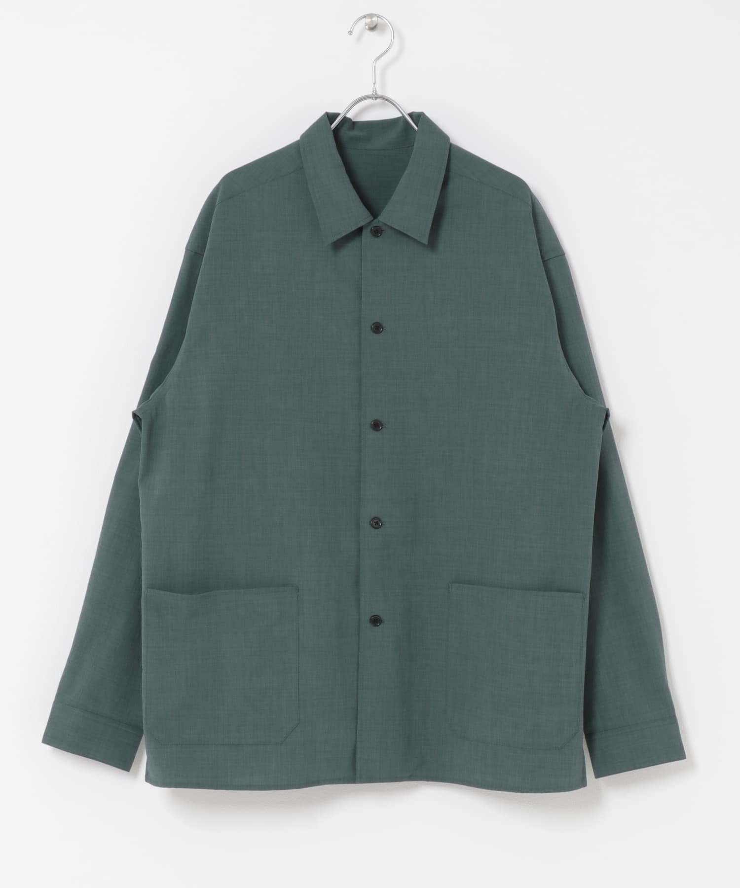 クイックドライロングスリーブシャツカバーオール BLUEGREEN M