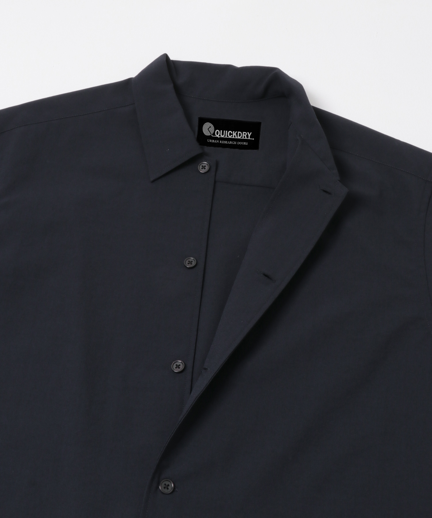 『イージーケア/速乾/UVカット』クイックドライロングスリーブシャツカバーオール NAVY M