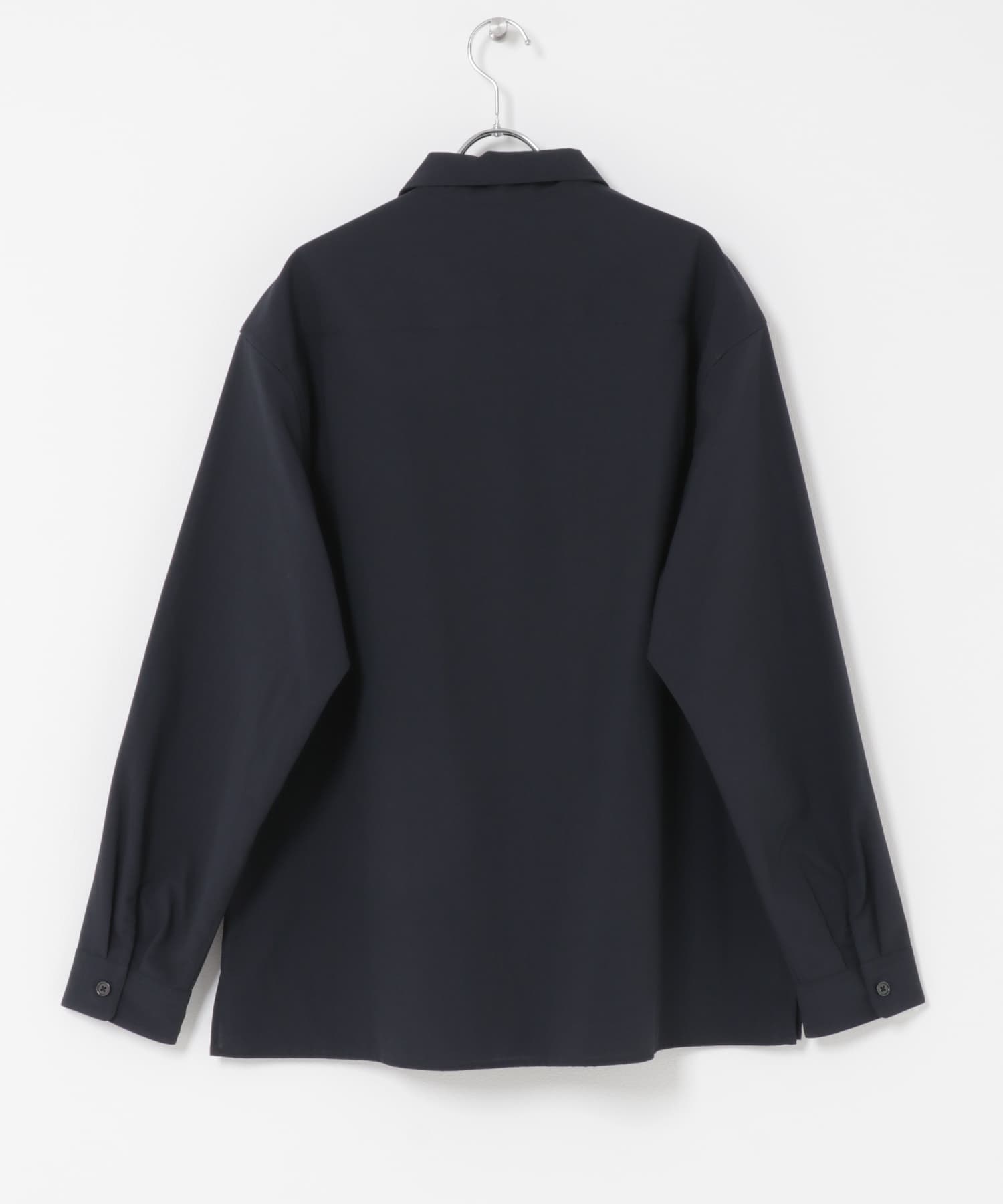 クイックドライロングスリーブシャツカバーオール NAVY M