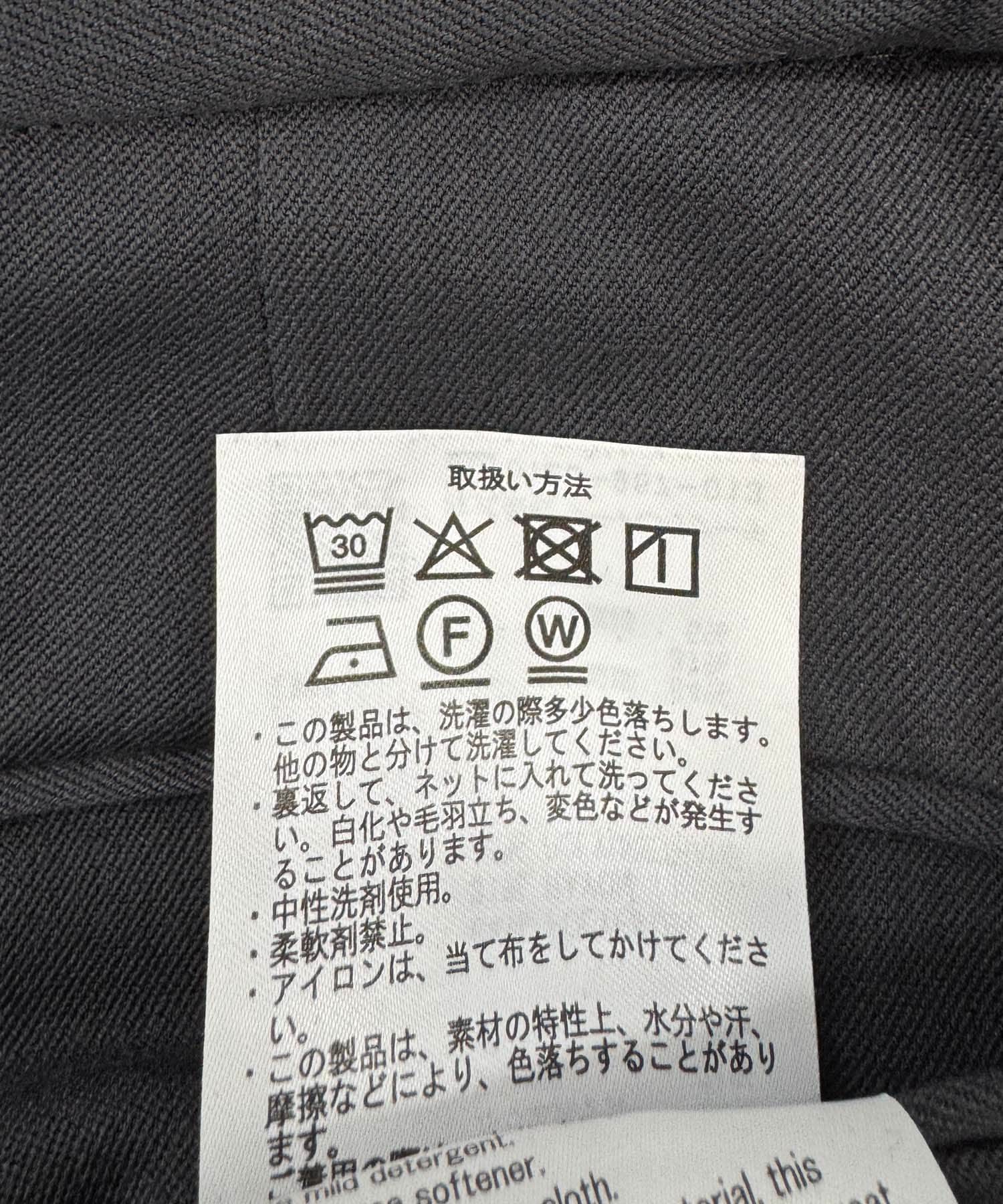 『UR TECH』完声 テーパードトラウザー CHARCOAL M