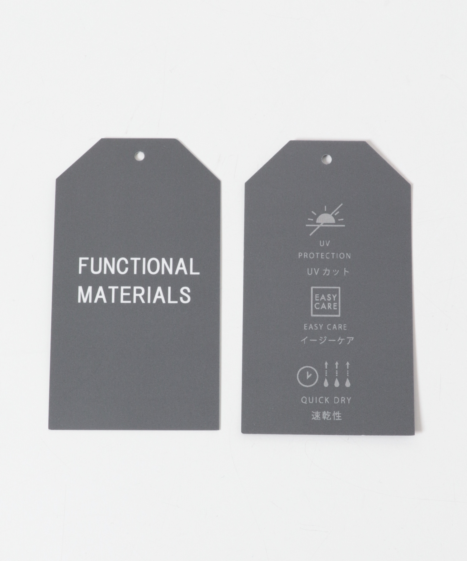 『イージーケア/速乾/UVカット』クイックドライ 2タック ワイドトラウザー CHARCOAL S