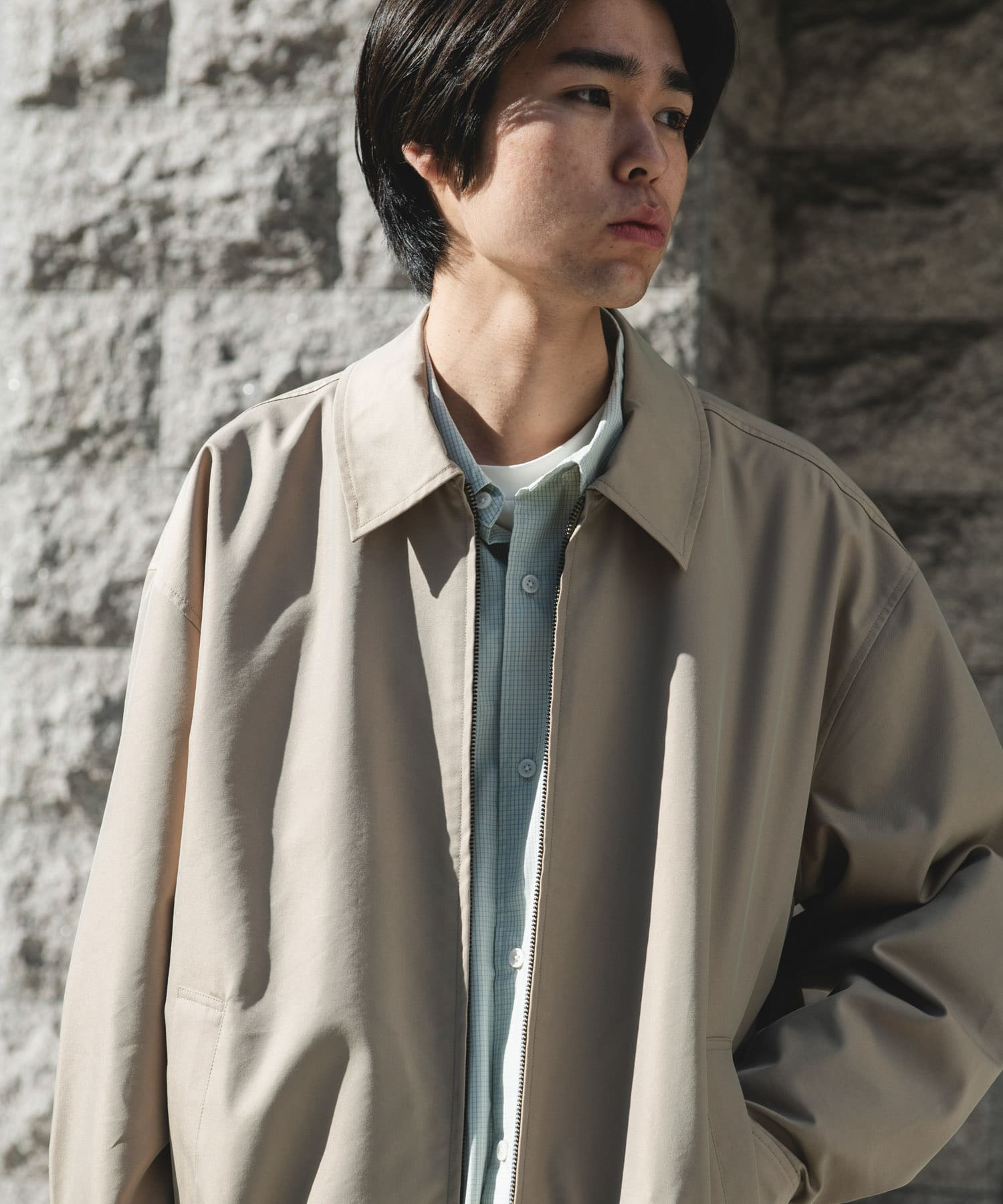 ヘムシャーリング フルジップ ブルゾン(M BEIGE): アウター｜URBAN