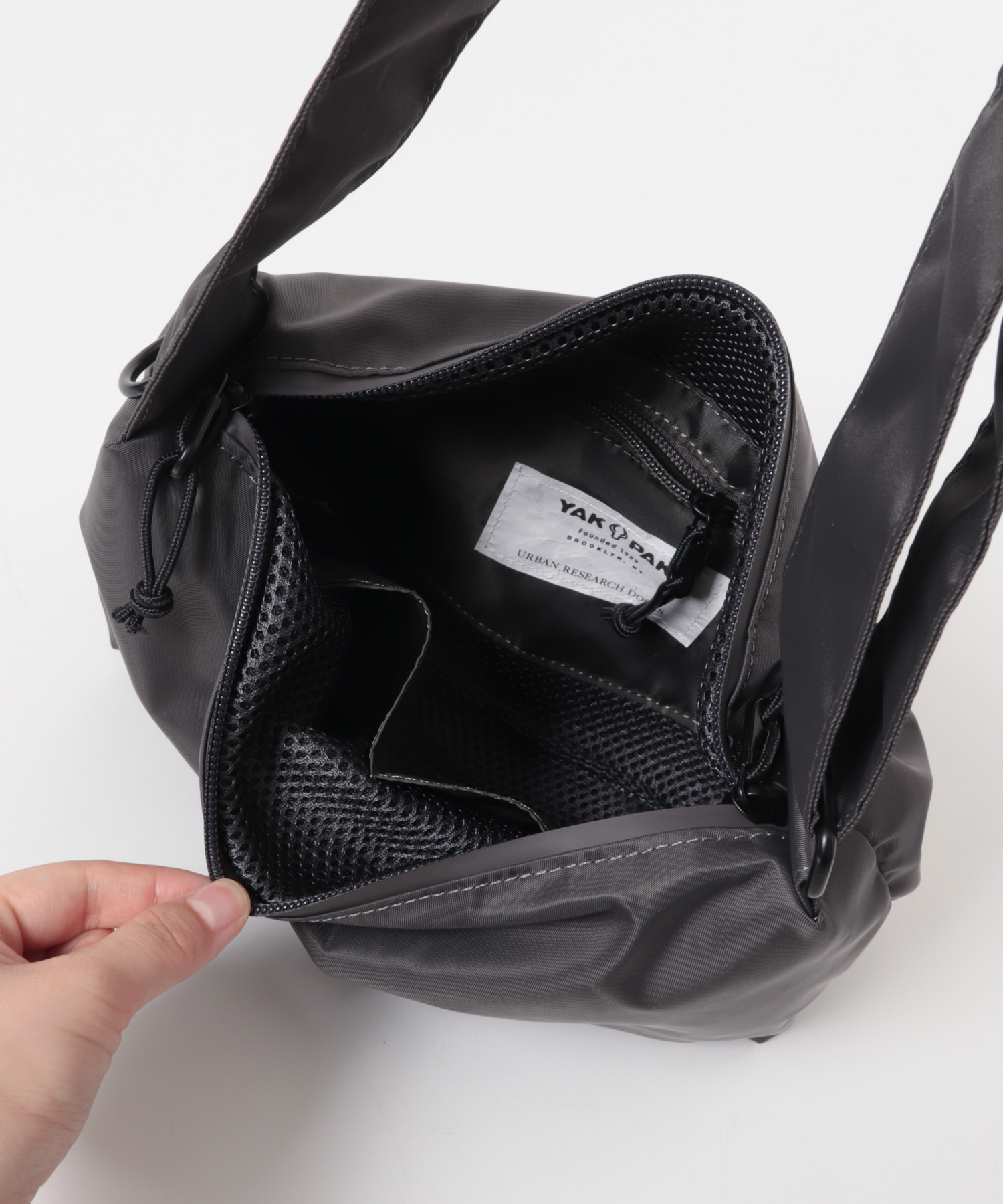 『別注』YAKPAK×DOORS　SHOULDER BAG S CHARCOAL -
