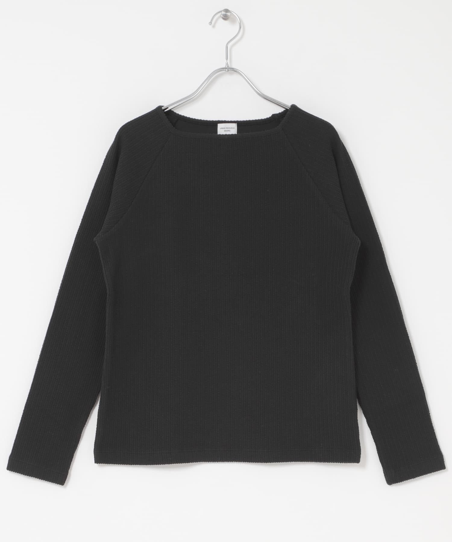 スクエアネックプルオーバー BLACK Free