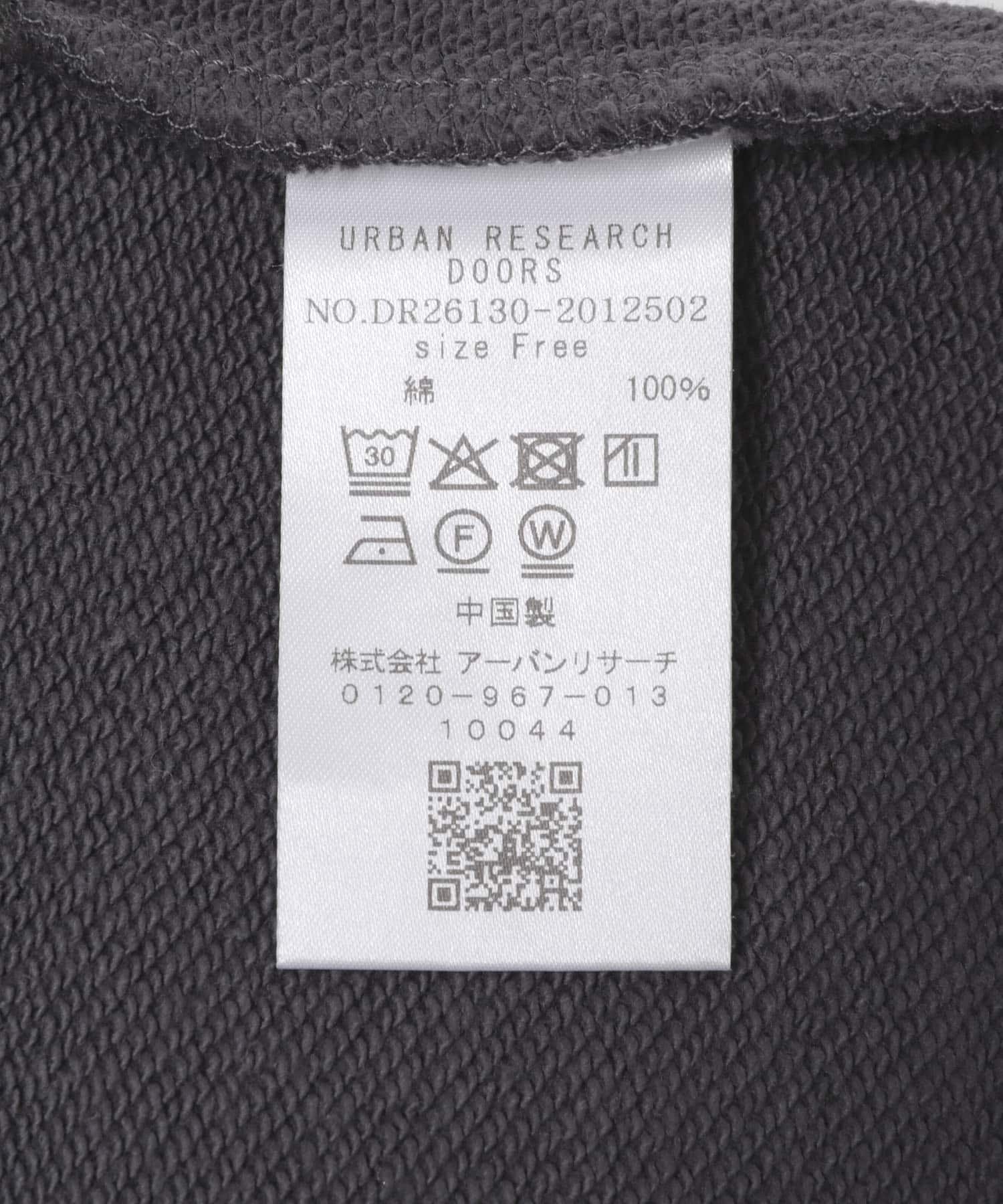 コットンスウェットヘムドロストプルオーバー CHARCOAL Free