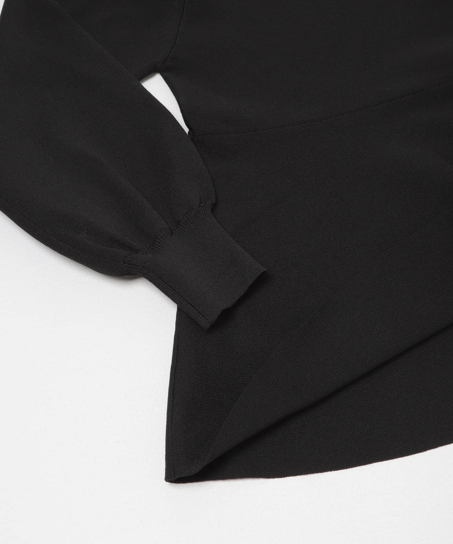 ペプラムKNIT BLACK Free