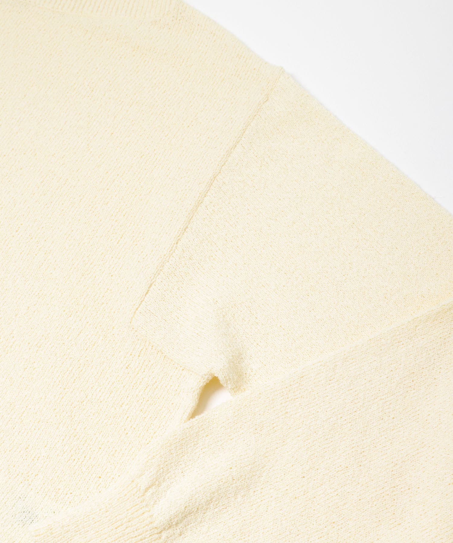 メランジブークレショートKNIT BEIGE Free