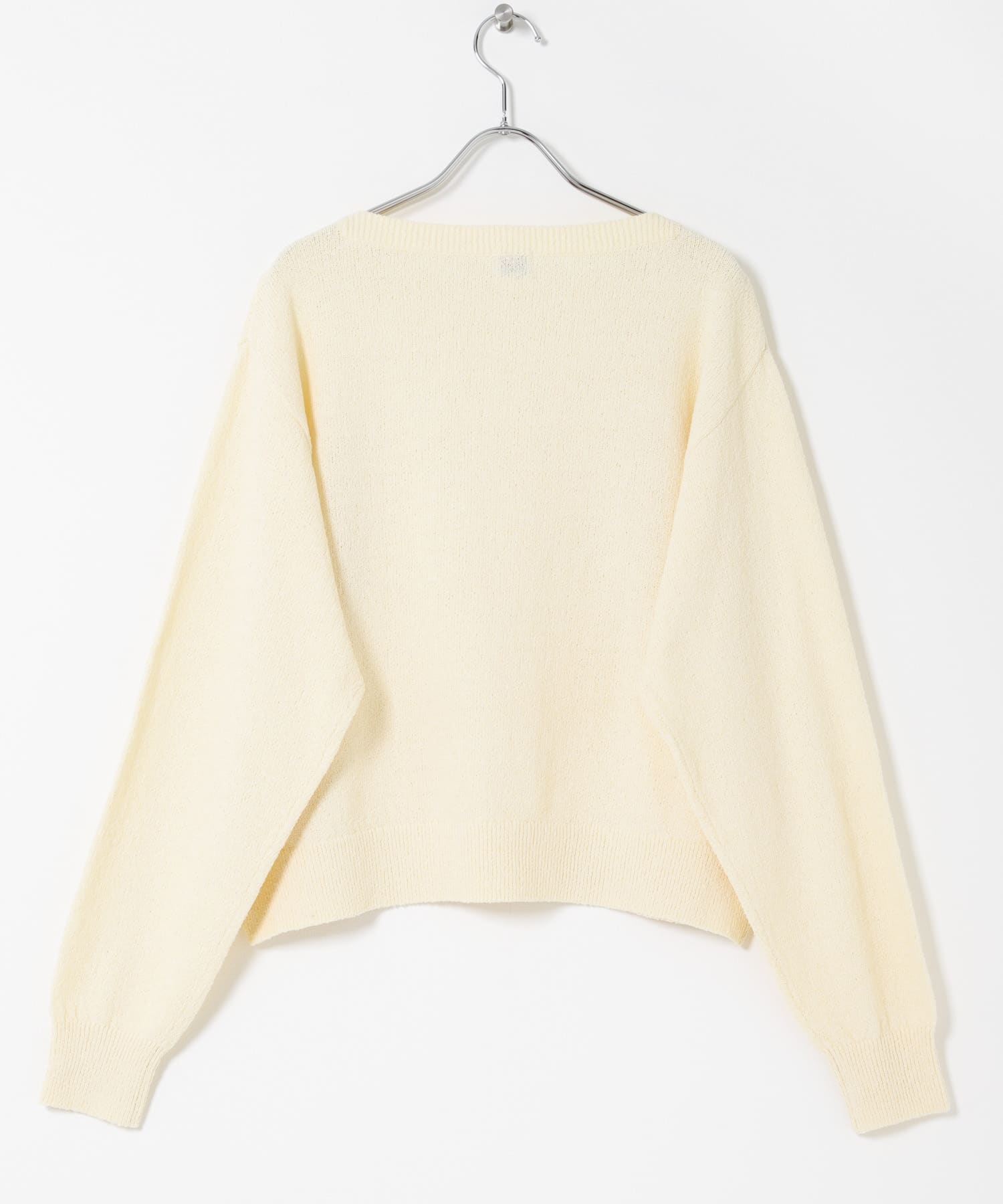 メランジブークレショートKNIT BEIGE Free