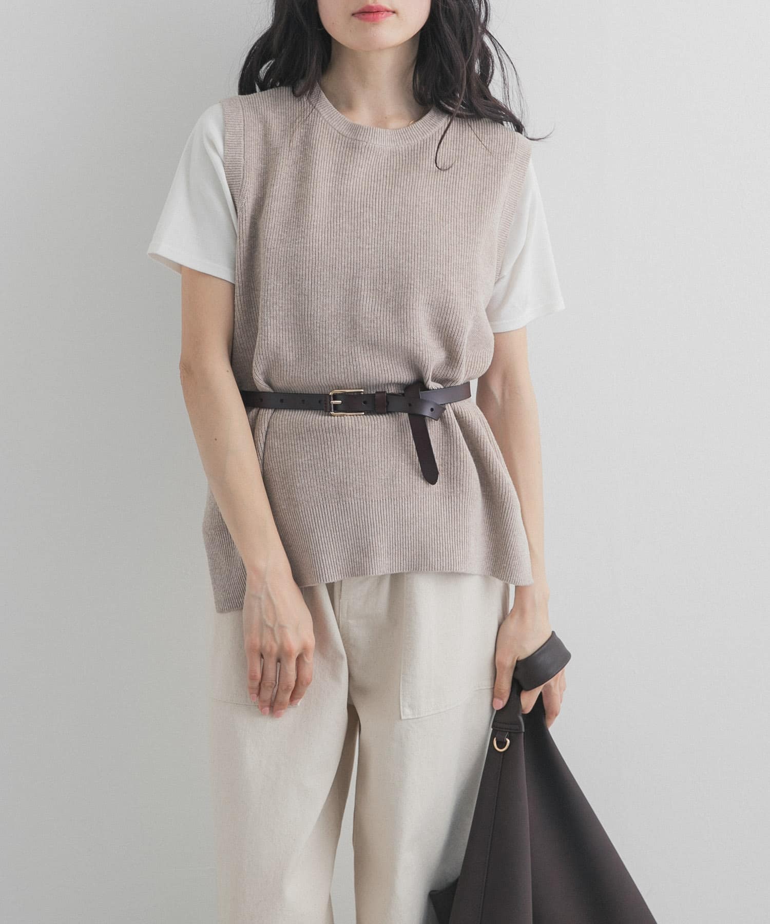 リネンコットンKNITベスト