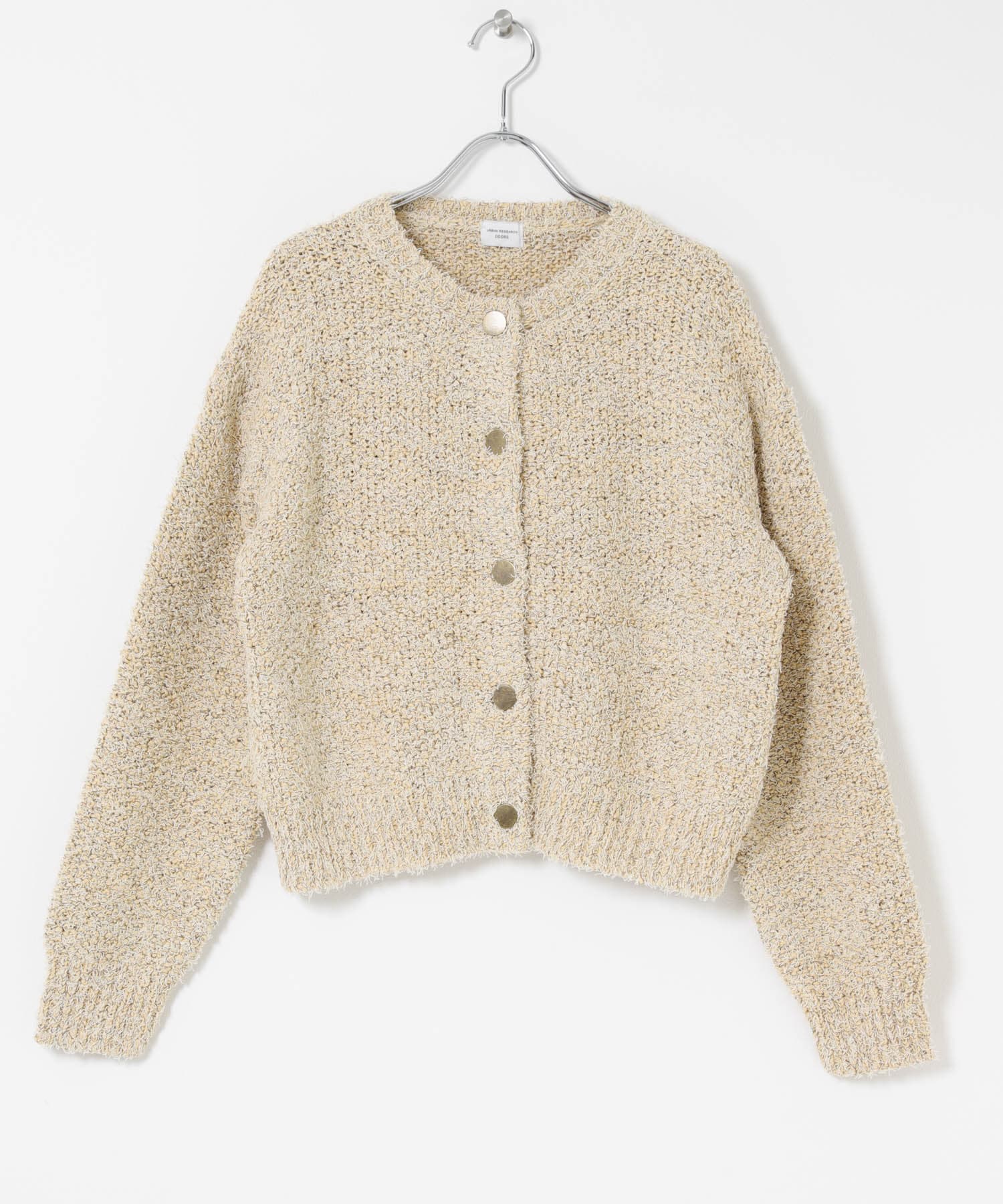 メランジニットカーディガン YELLOW Free