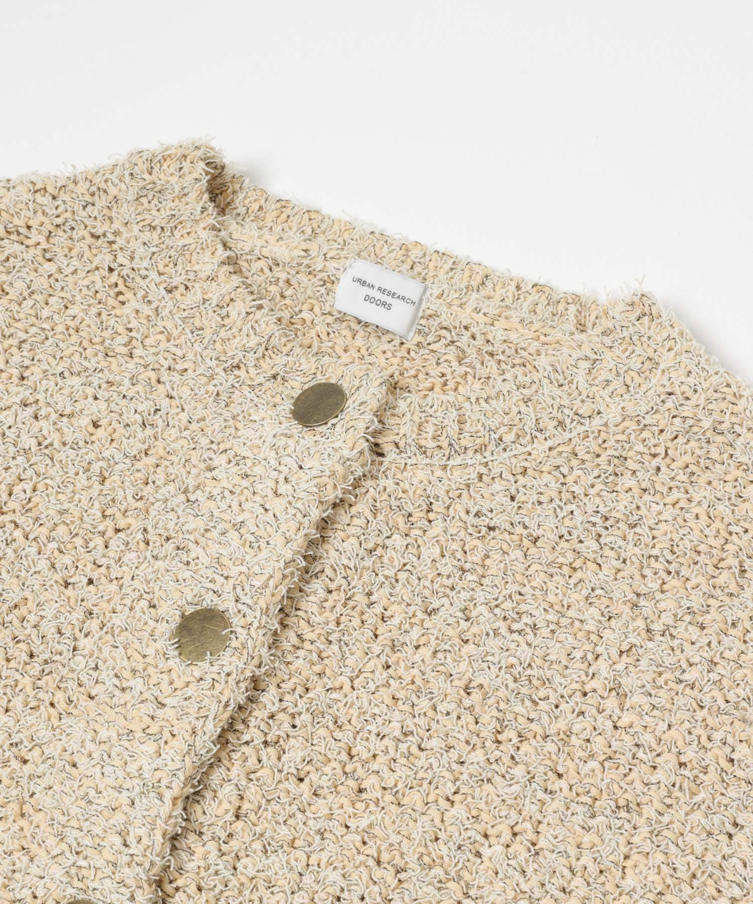 メランジニットカーディガン YELLOW Free