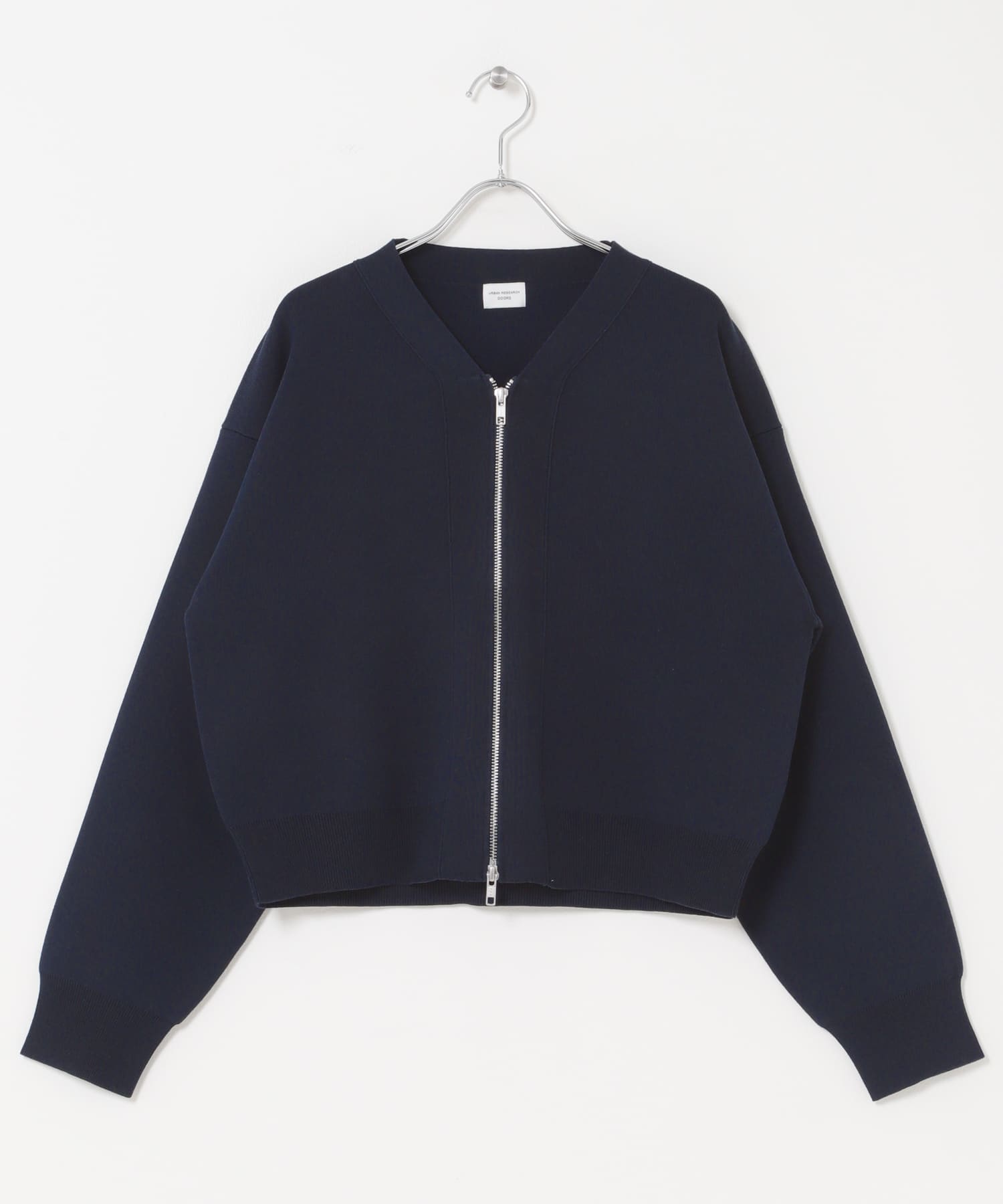 仁村紗和さん着用』『UR TECH Renew Knit』VネックZIPカーディガン