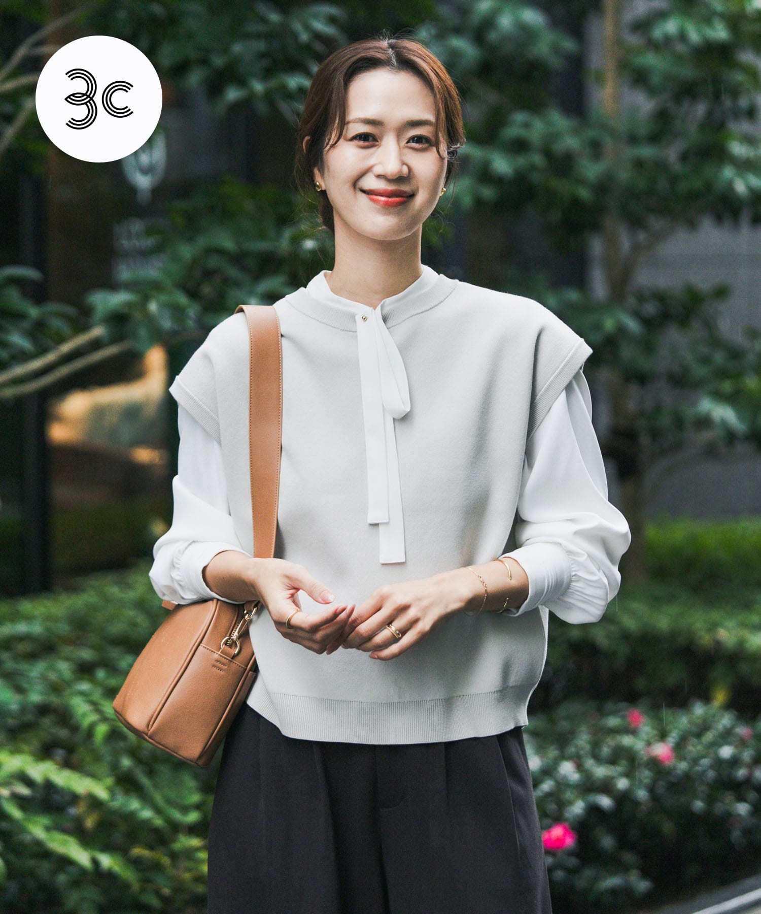 『仁村紗和さん着用』『UR TECH Renew Knit』2WAYベスト