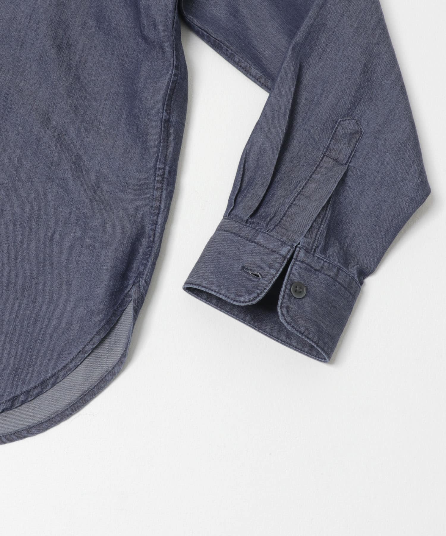 フロントフリルシャツ INDIGO Free