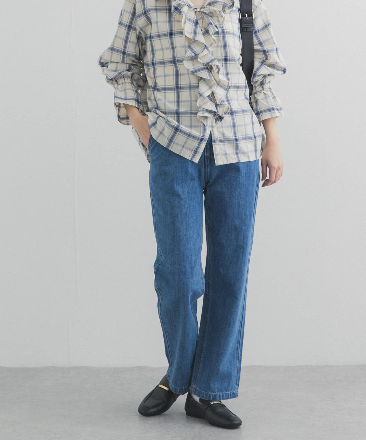 デニムワイドパンツ