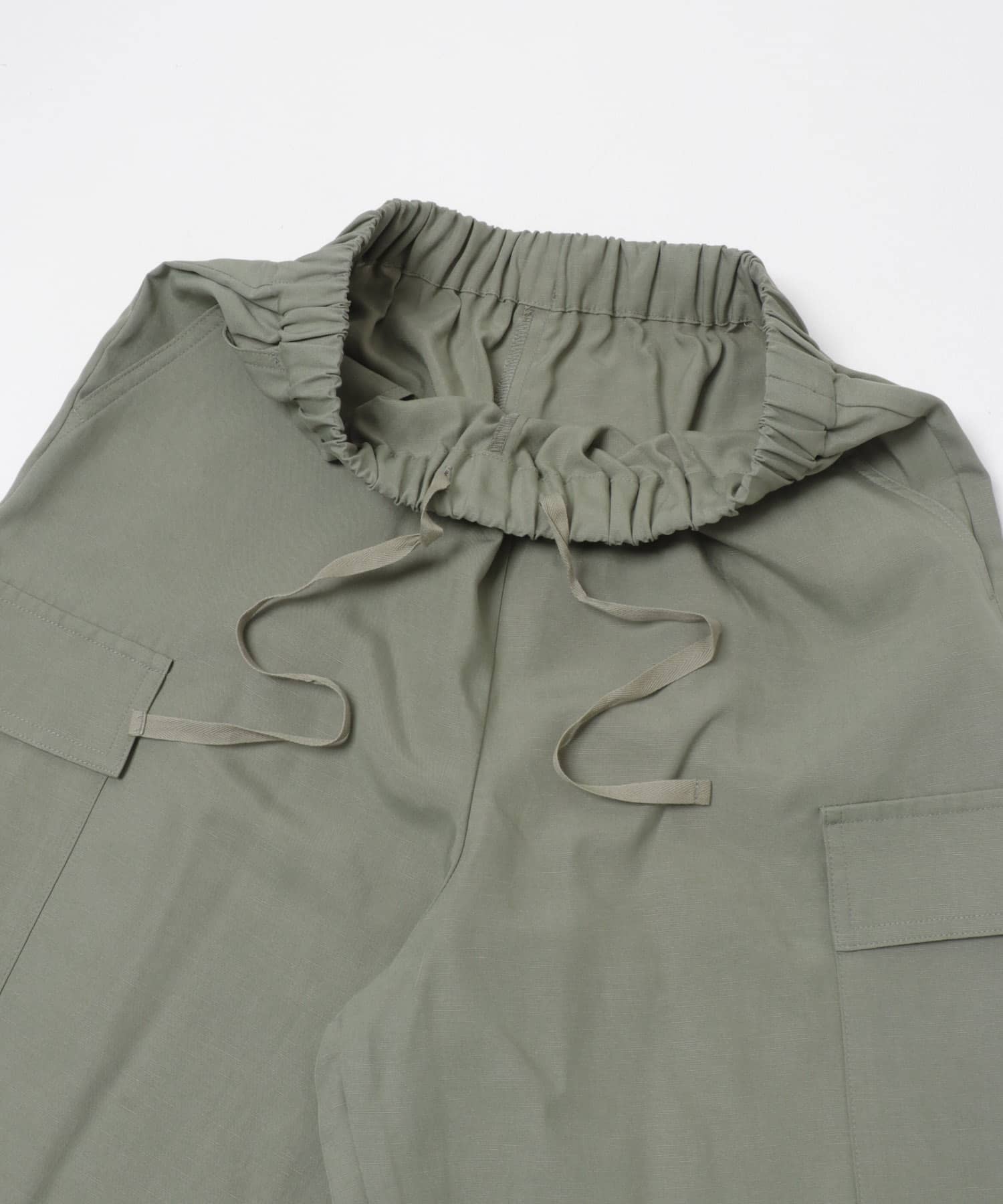 トロミカーゴイージーパンツ KHAKI S