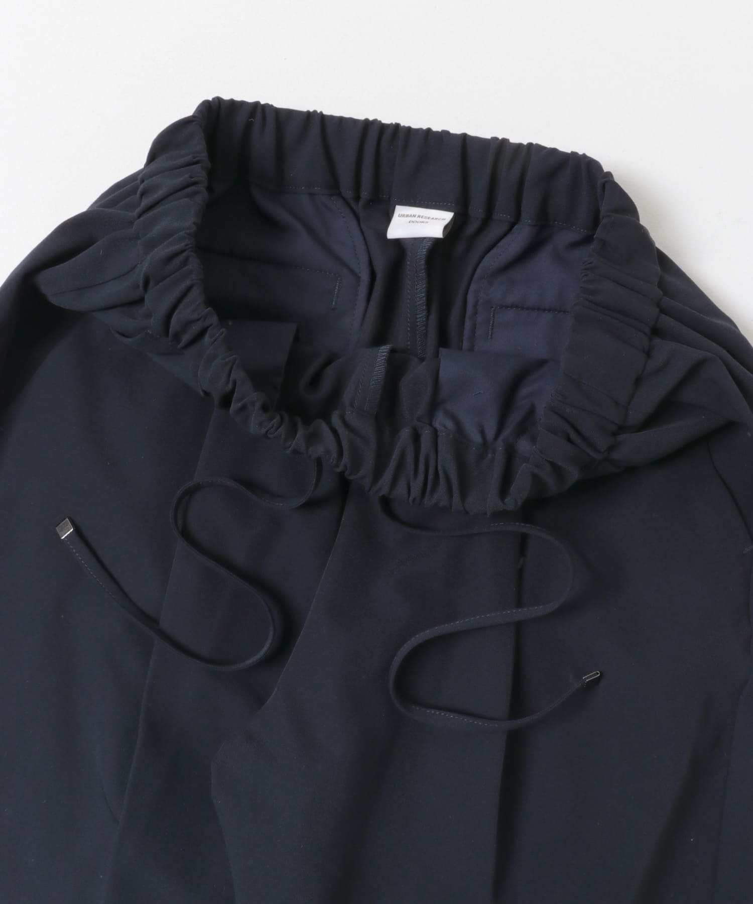 ストレッチテーパードイージーパンツ NAVY XS