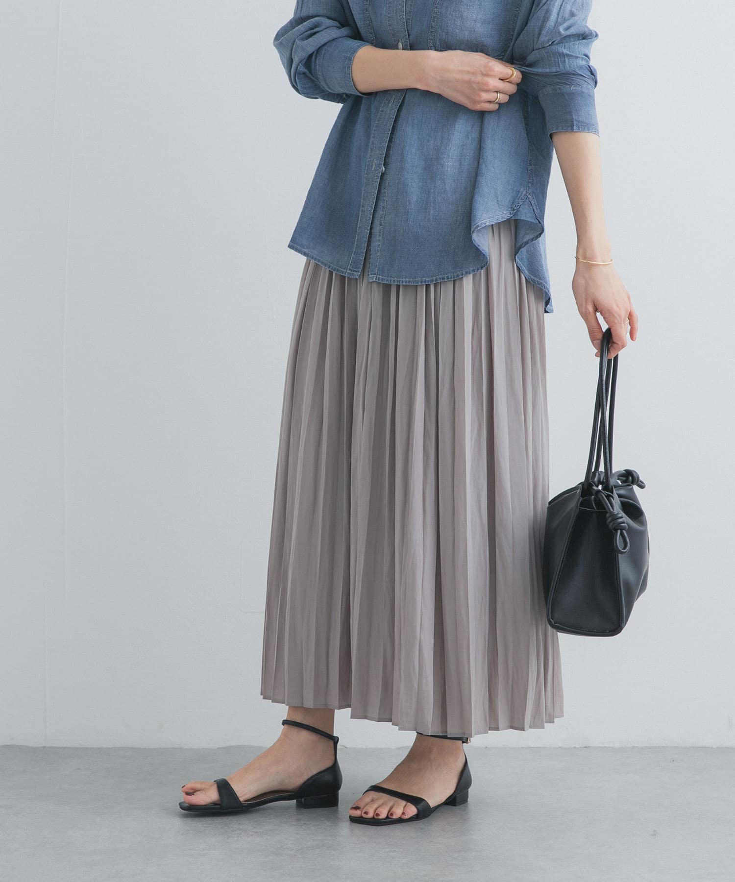 AMOMENTO SHEER MAXI LONG SKIRT(0 BLACK): スカート｜URBAN RESEARCH
