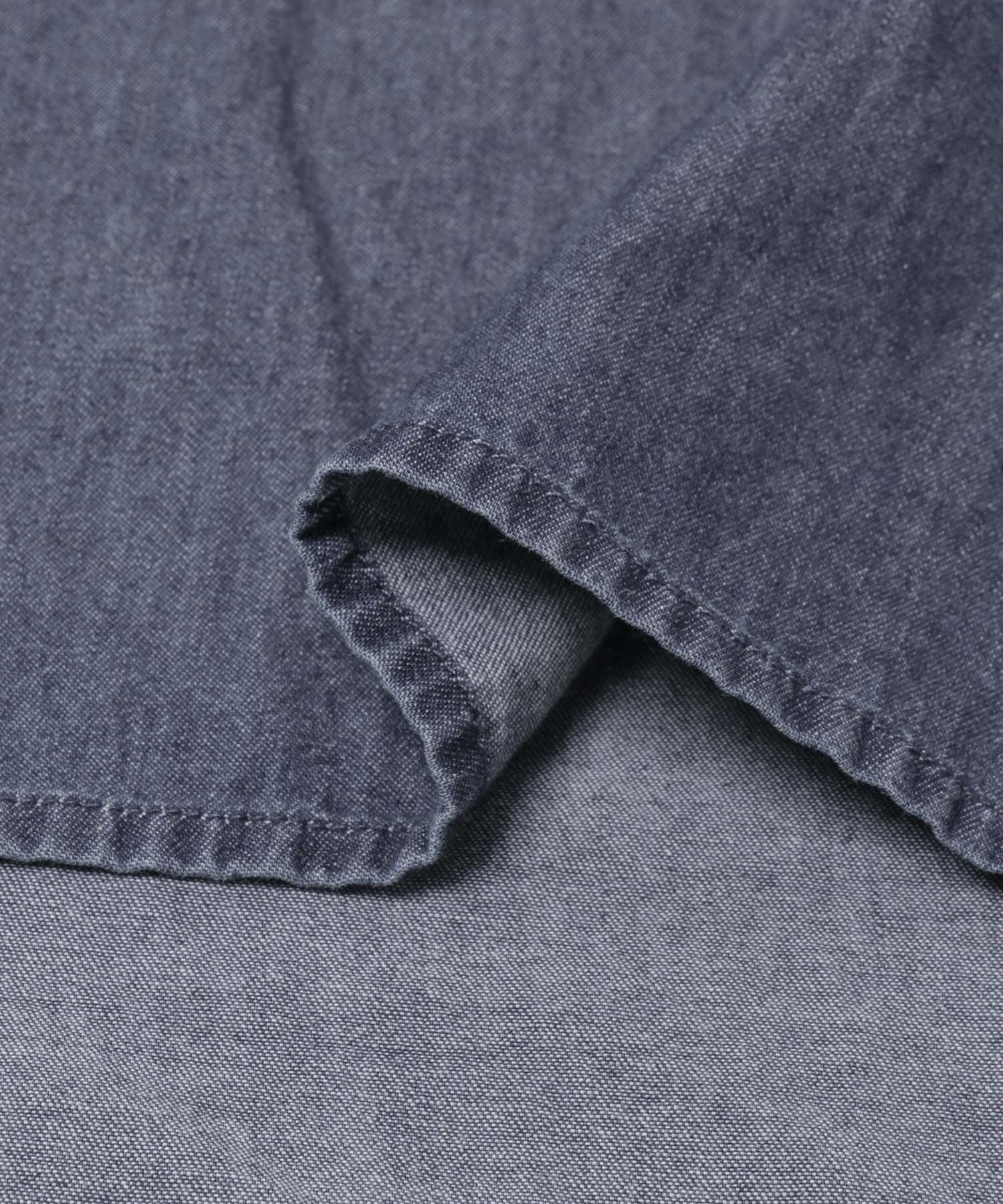ライトコットンデニムシャツワンピース INDIGO Free