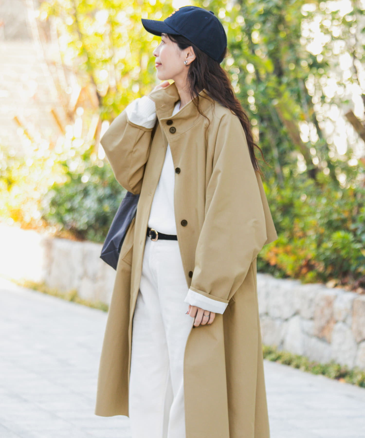 撥水』BACKヨークスタンドカラーコート(Free BEIGE): アウター｜URBAN