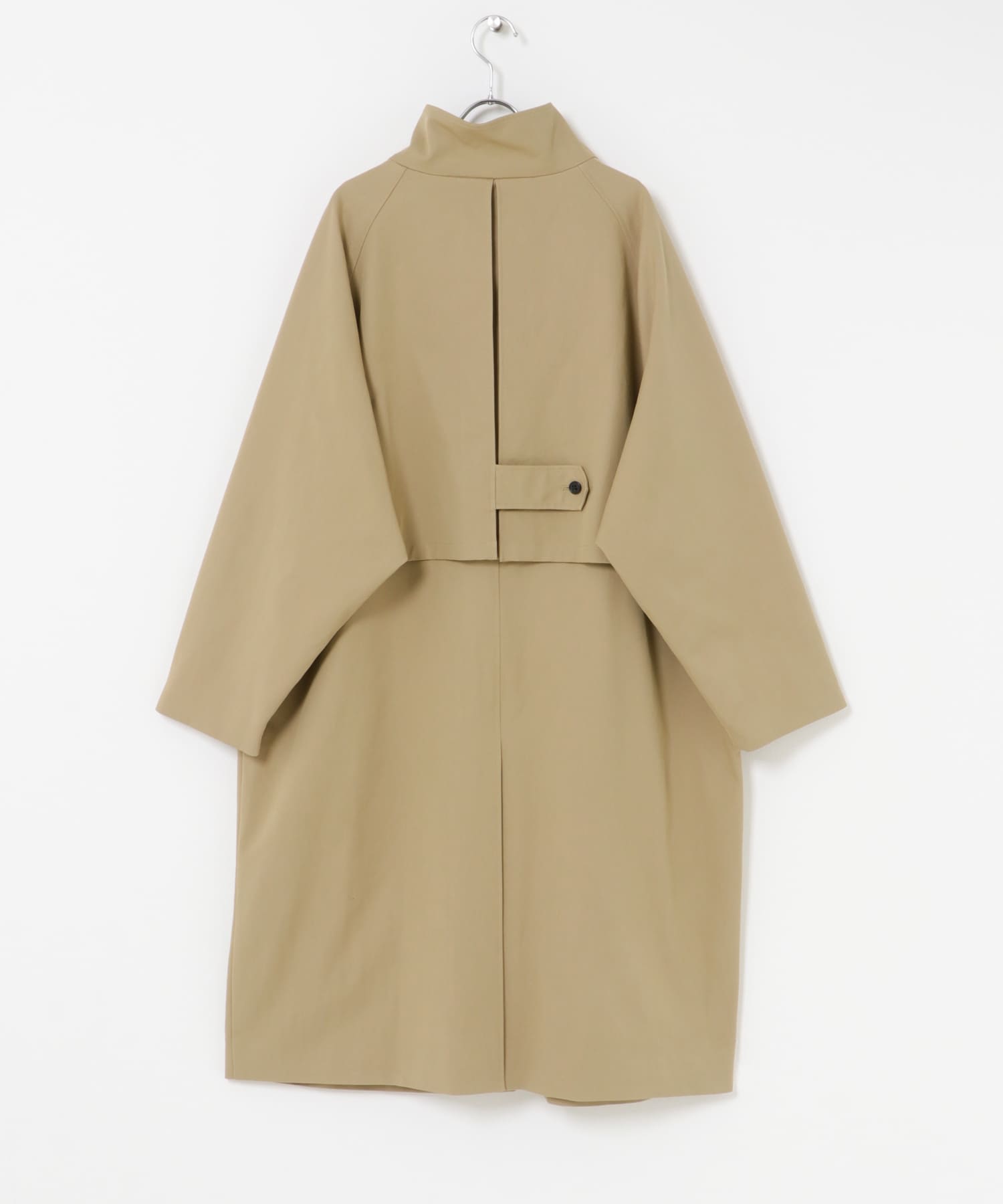 BACKヨークスタンドカラーコート BEIGE Free
