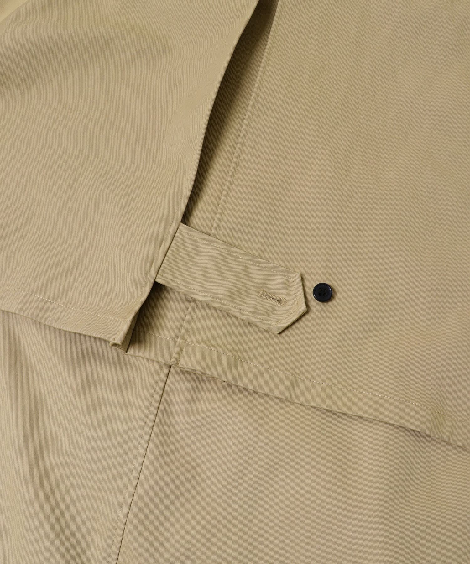 BACKヨークスタンドカラーコート BEIGE Free