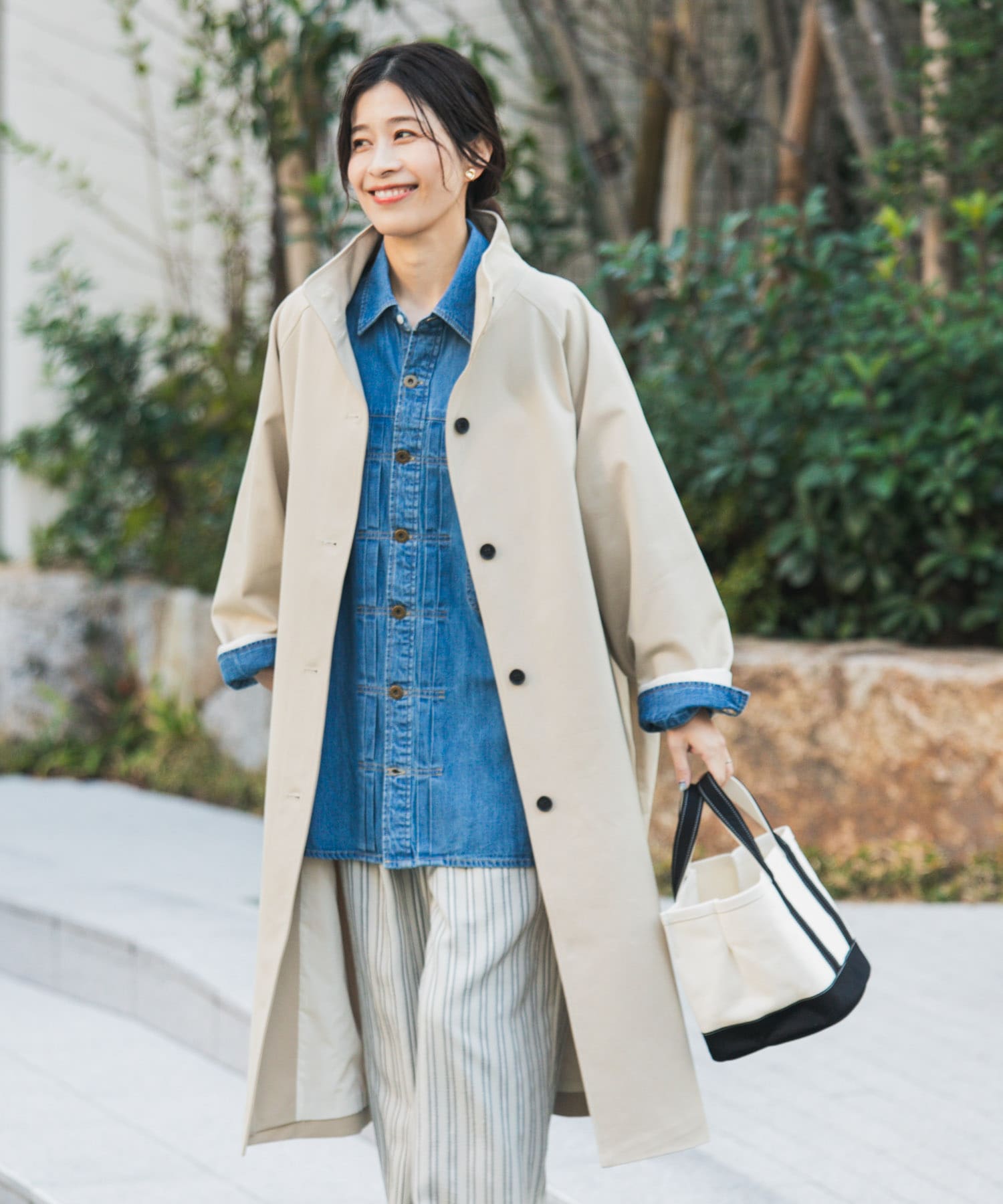 URBANRESEARCHDOORS撥水スタンドミドルコート アーバンリサーチ URBAN RESEARCH DOORS｜『撥水』スタンドミドルコート | Rakuten