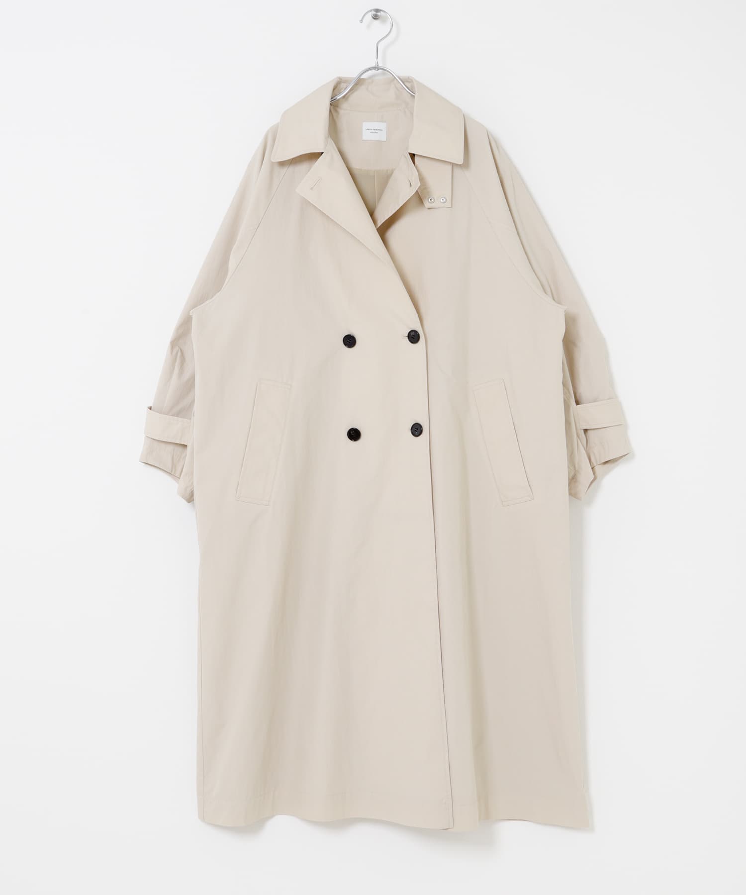 袖ボリュームスタンドコート L.BEIGE Free