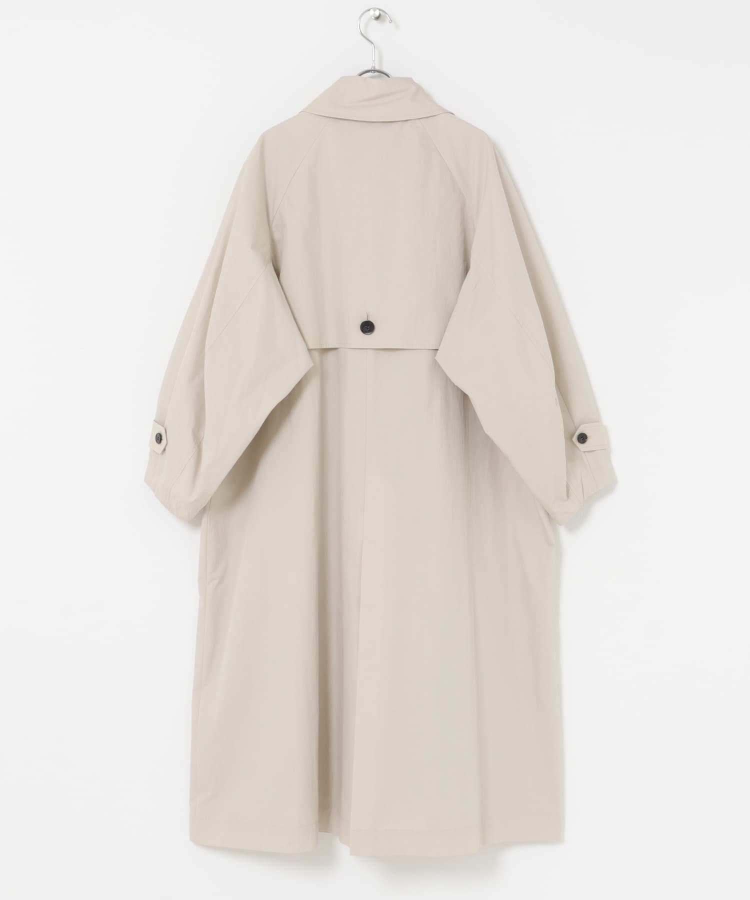 袖ボリュームスタンドコート L.BEIGE Free