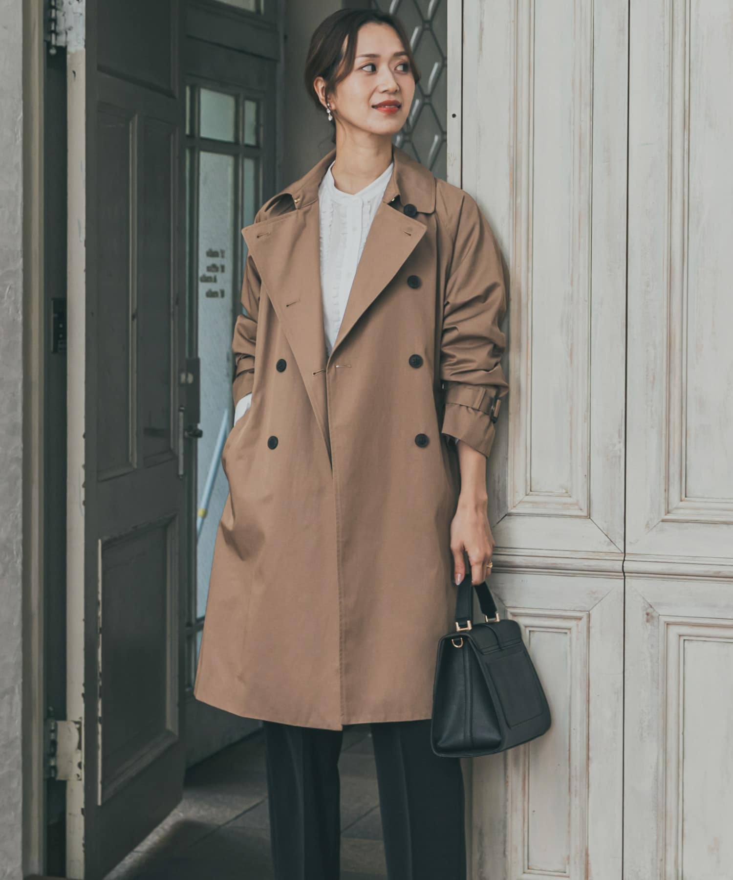 撥水トレンチコート