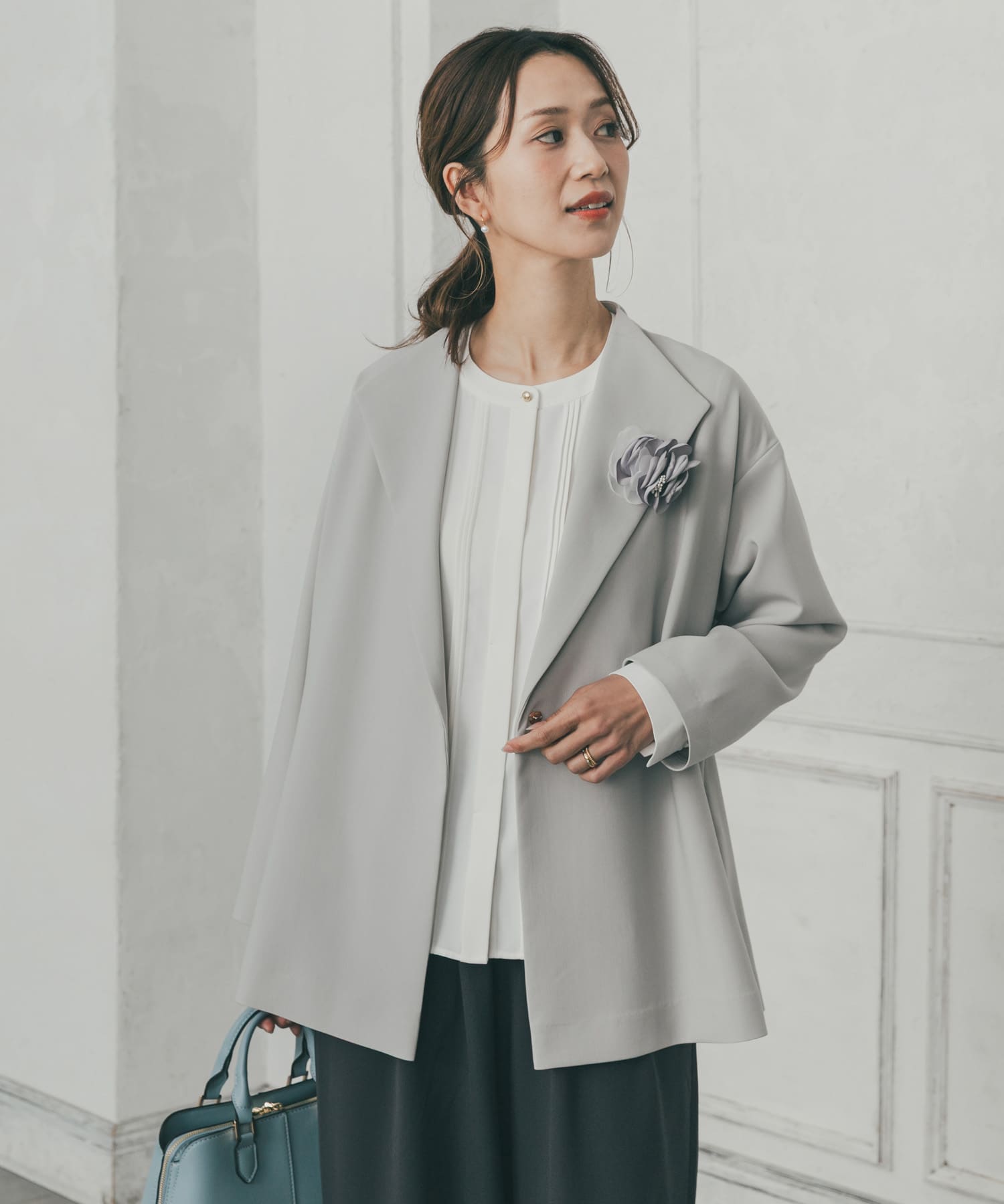 ダブルクロスショートコート