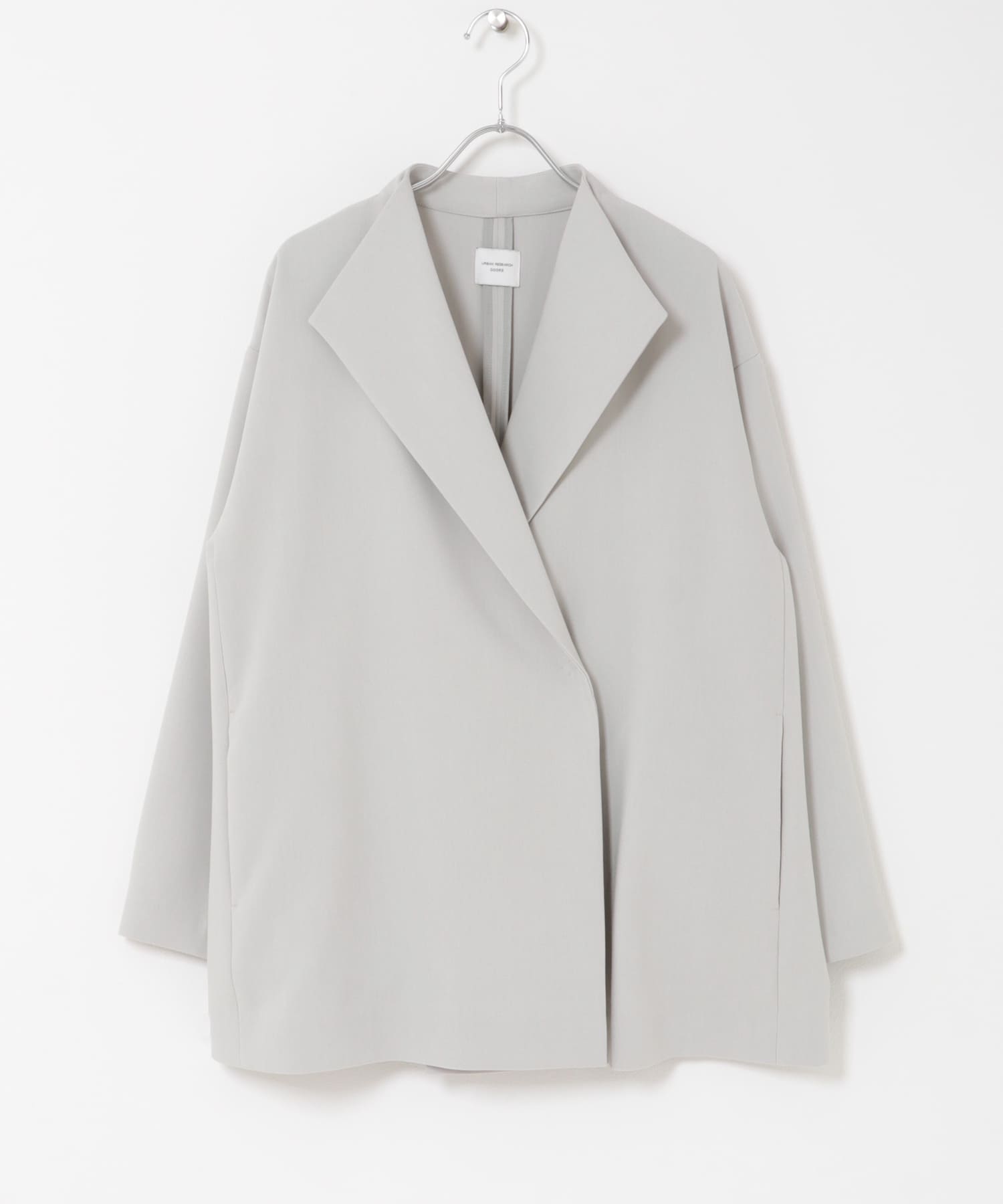 ダブルクロスショートコート L.GRAY S