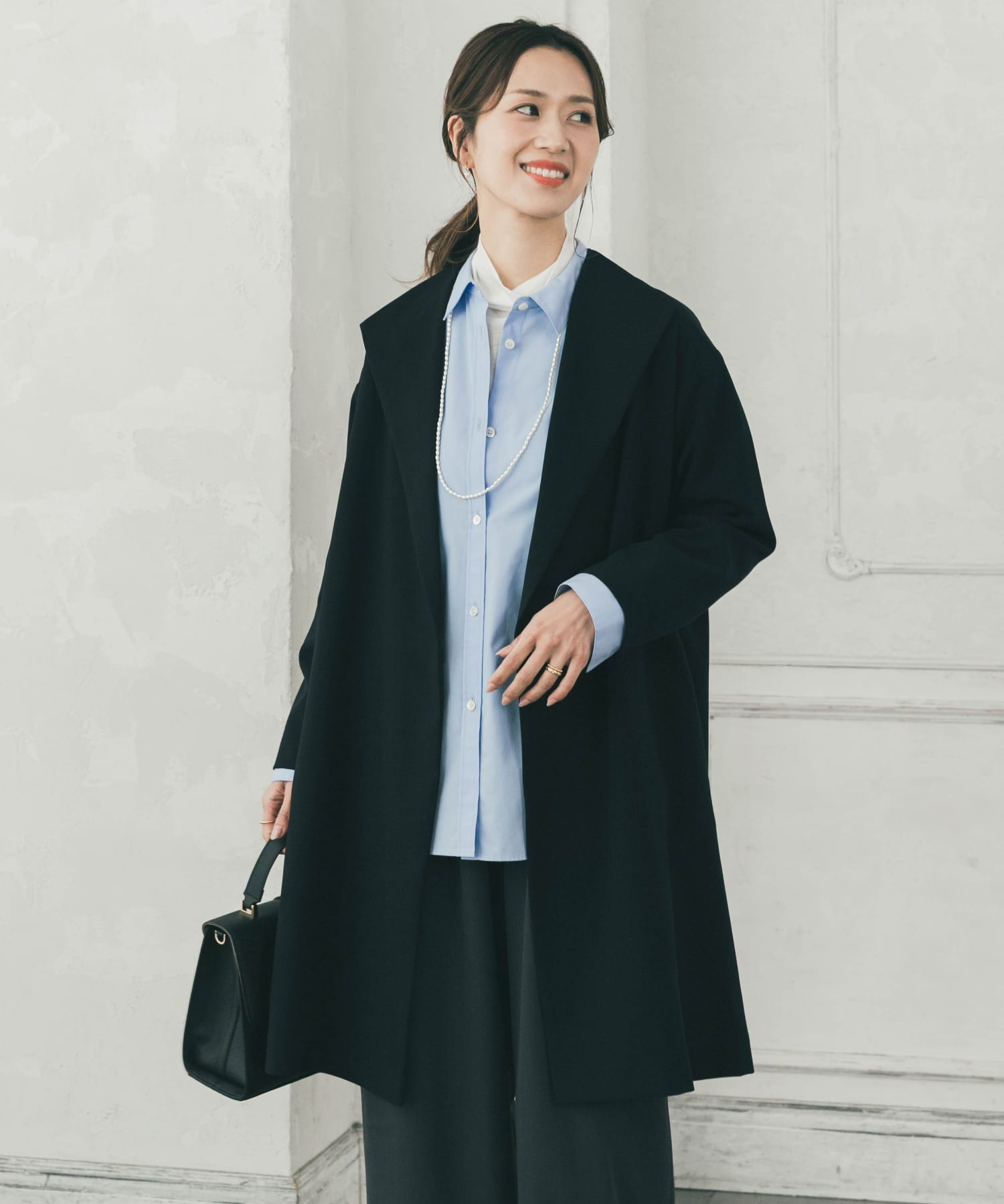 『WEB限定』ダブルクロスガウンコート