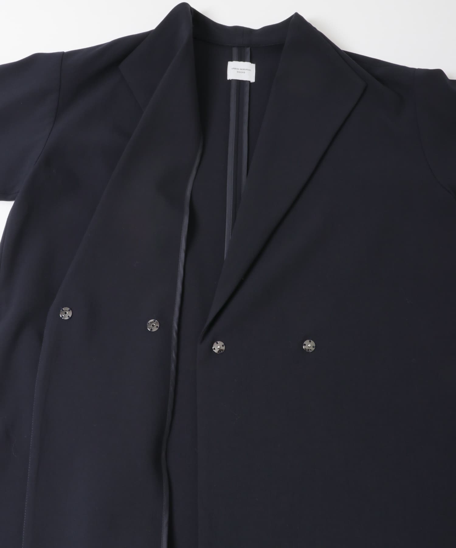 『WEB限定』ダブルクロスガウンコート NAVY Free