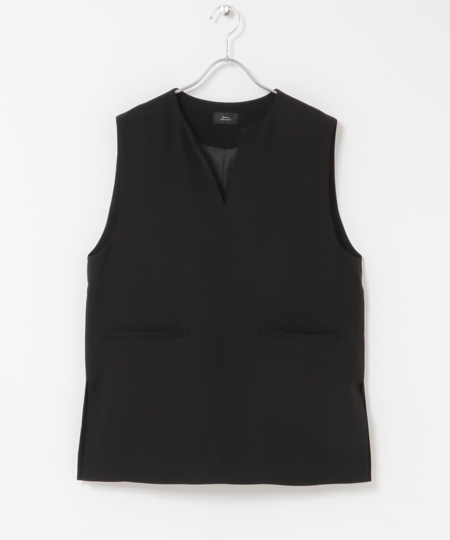 スリットネックベスト BLACK Free