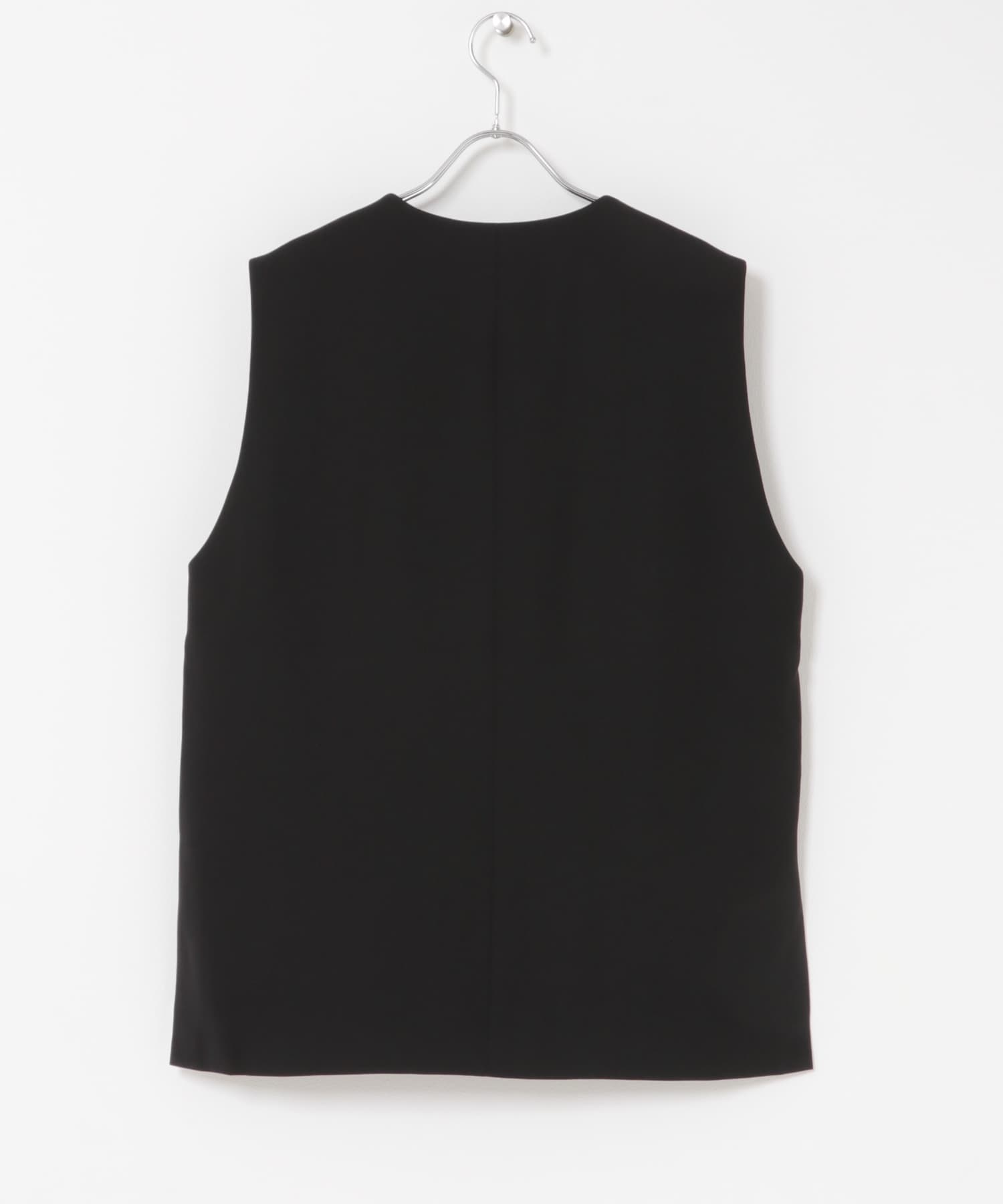 スリットネックベスト BLACK Free