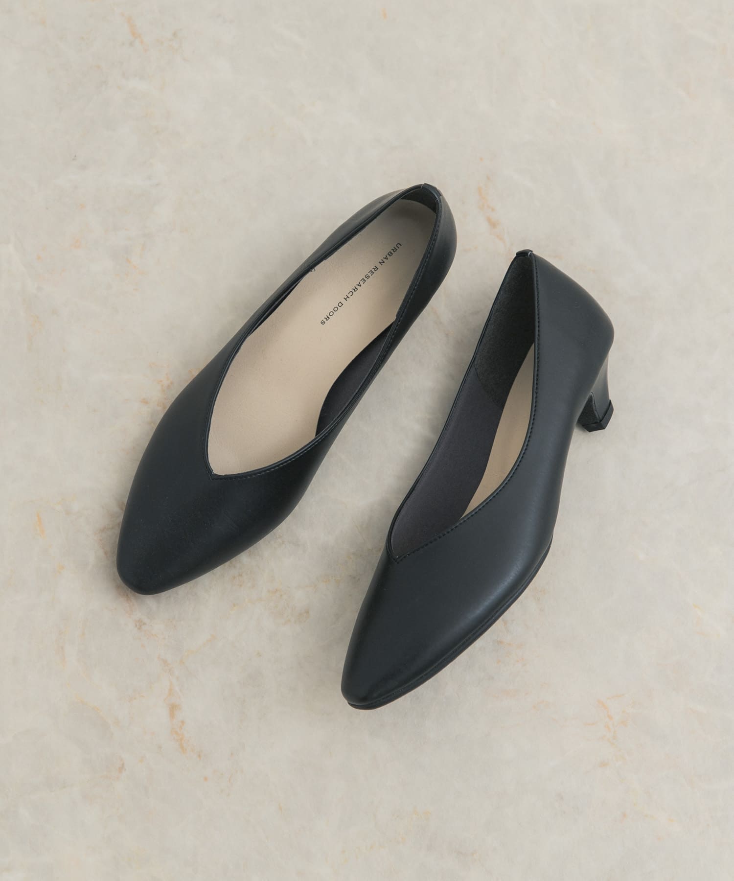 ソフトヒールパンプス BLACK 36