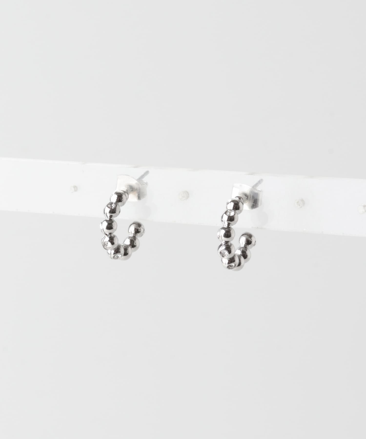 ボールフープピアス SILVER One