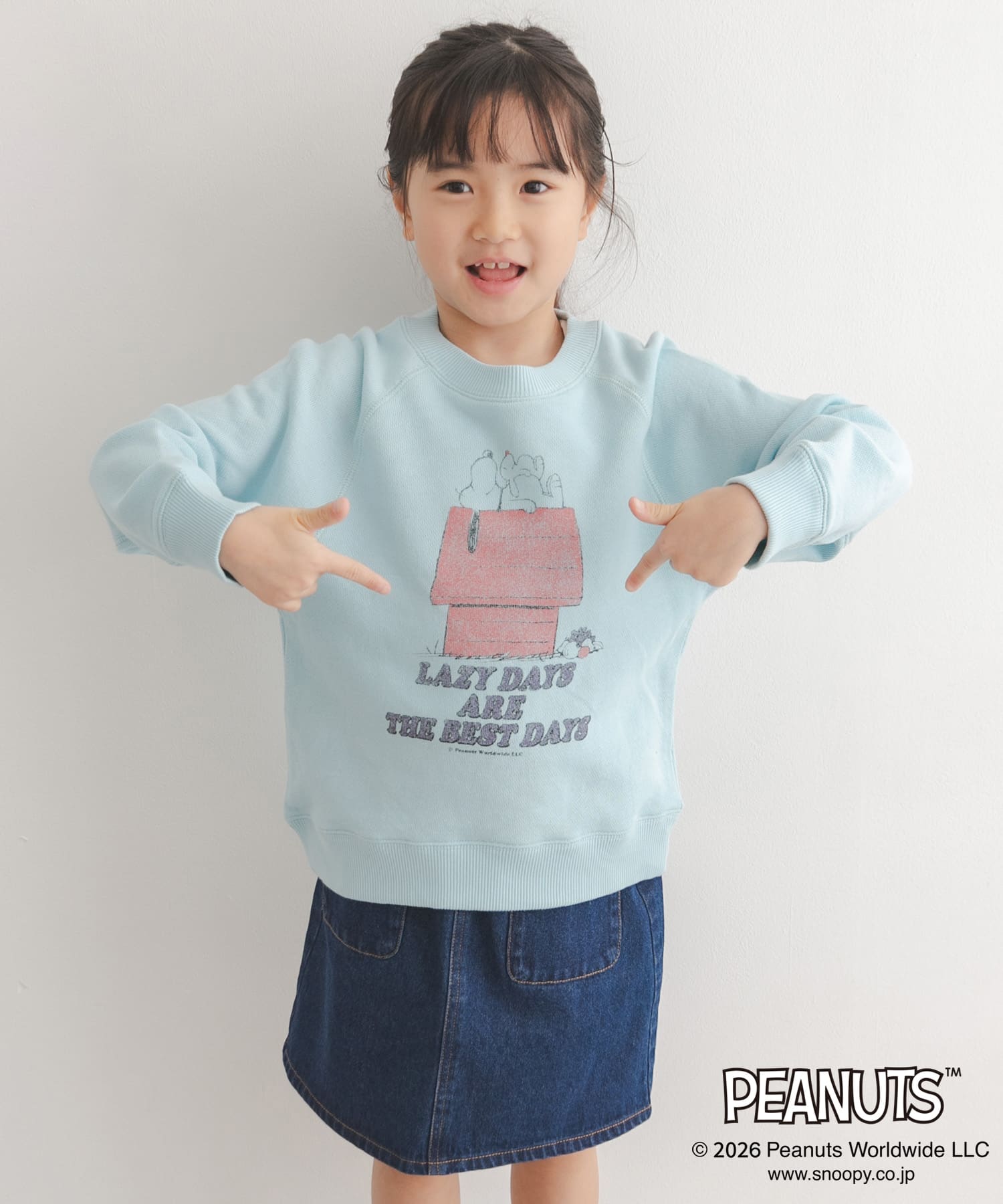『別注』FRUIT OF THE LOOM×DOORS　甘編み裏毛スウェット(KIDS)