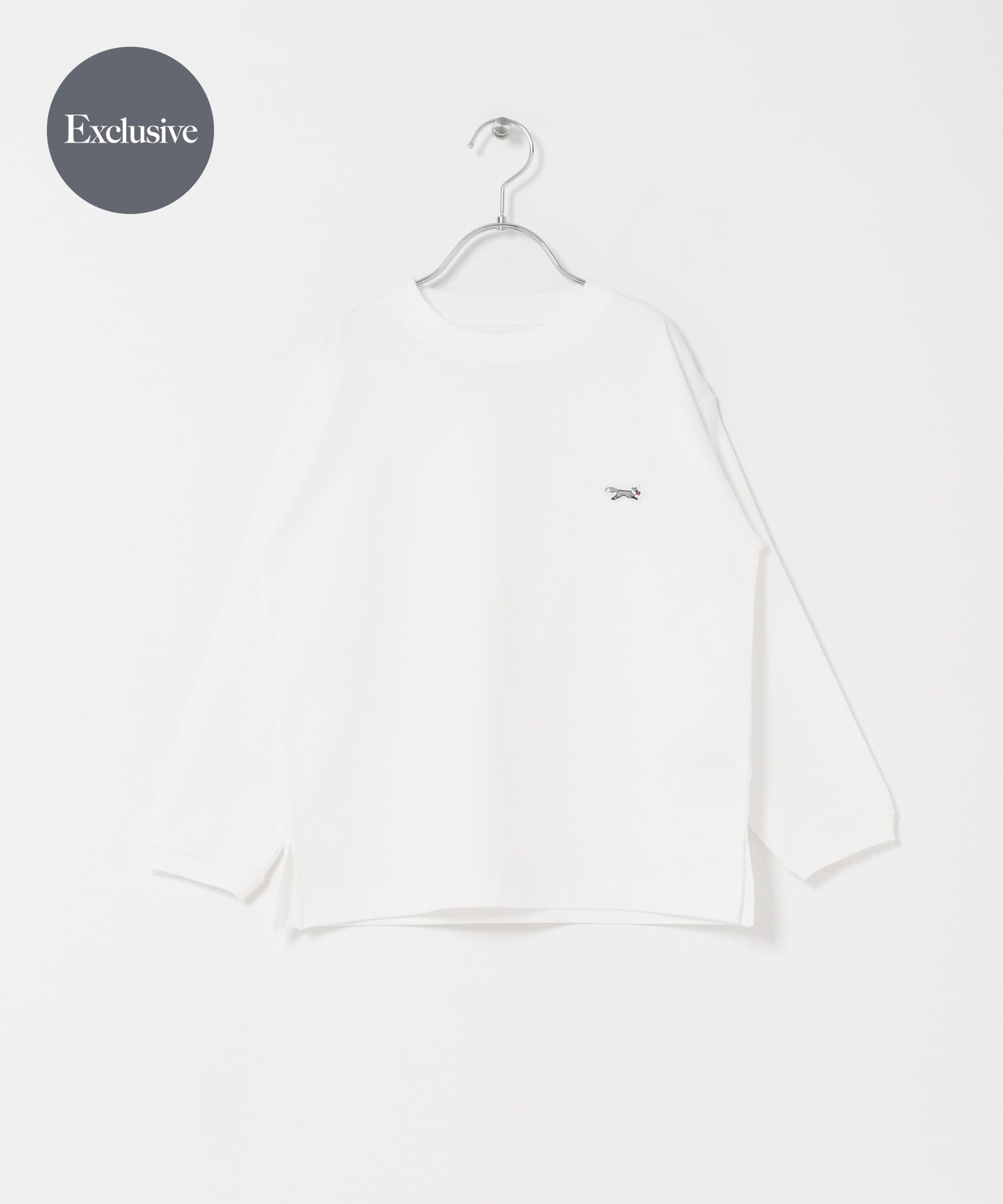 『別注』『親子リンク』PENNEYS×DOORS　THE FOX LONG-SLEEVE T-SHIRTS(KIDS) WHITE 120(115-125)