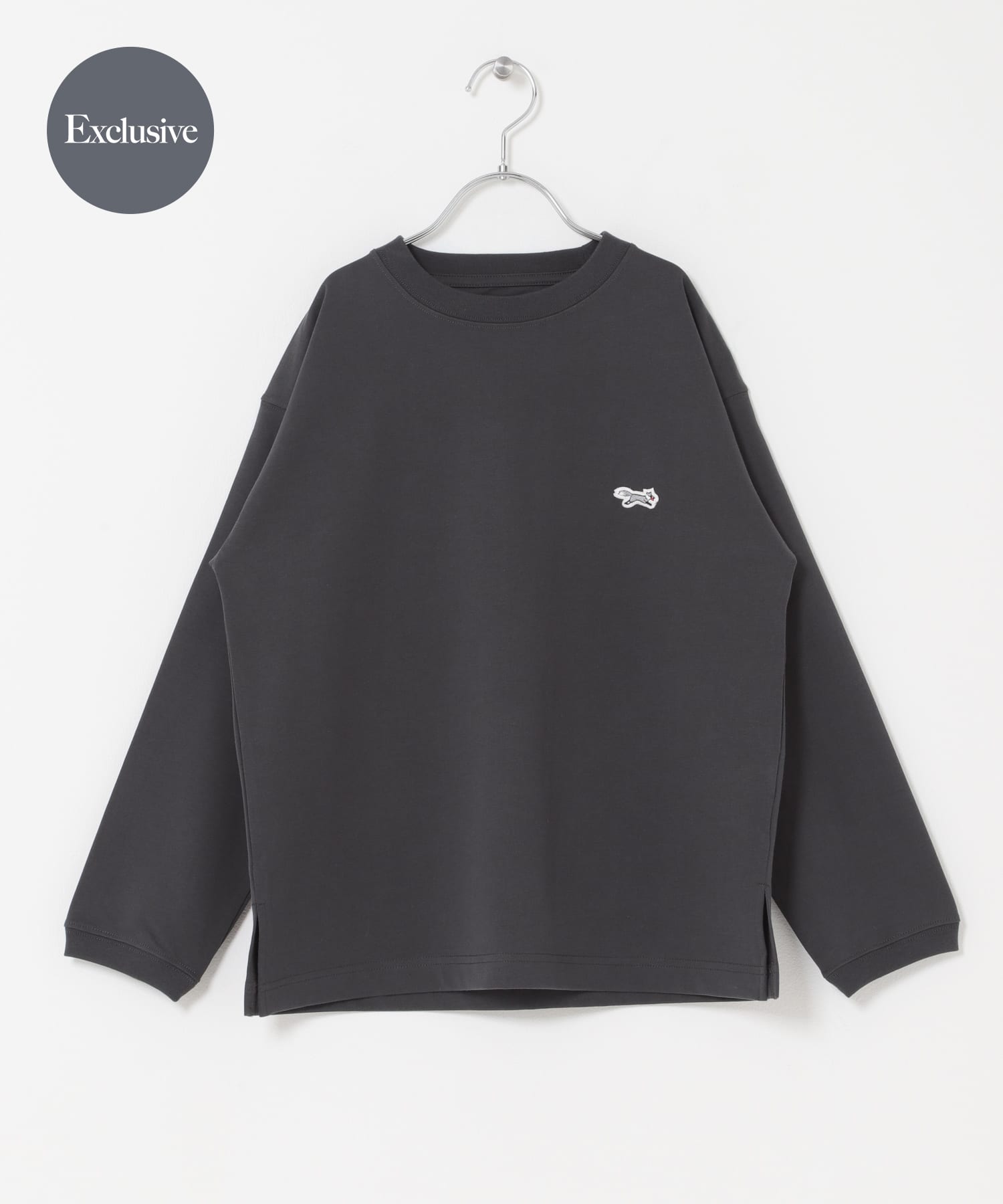 『150サイズ』『別注』『親子リンク』PENNEYS×DOORS　THE FOX LONG-SLEEVE T-SHIRTS(KIDS) CHARCOAL 150(145-155)