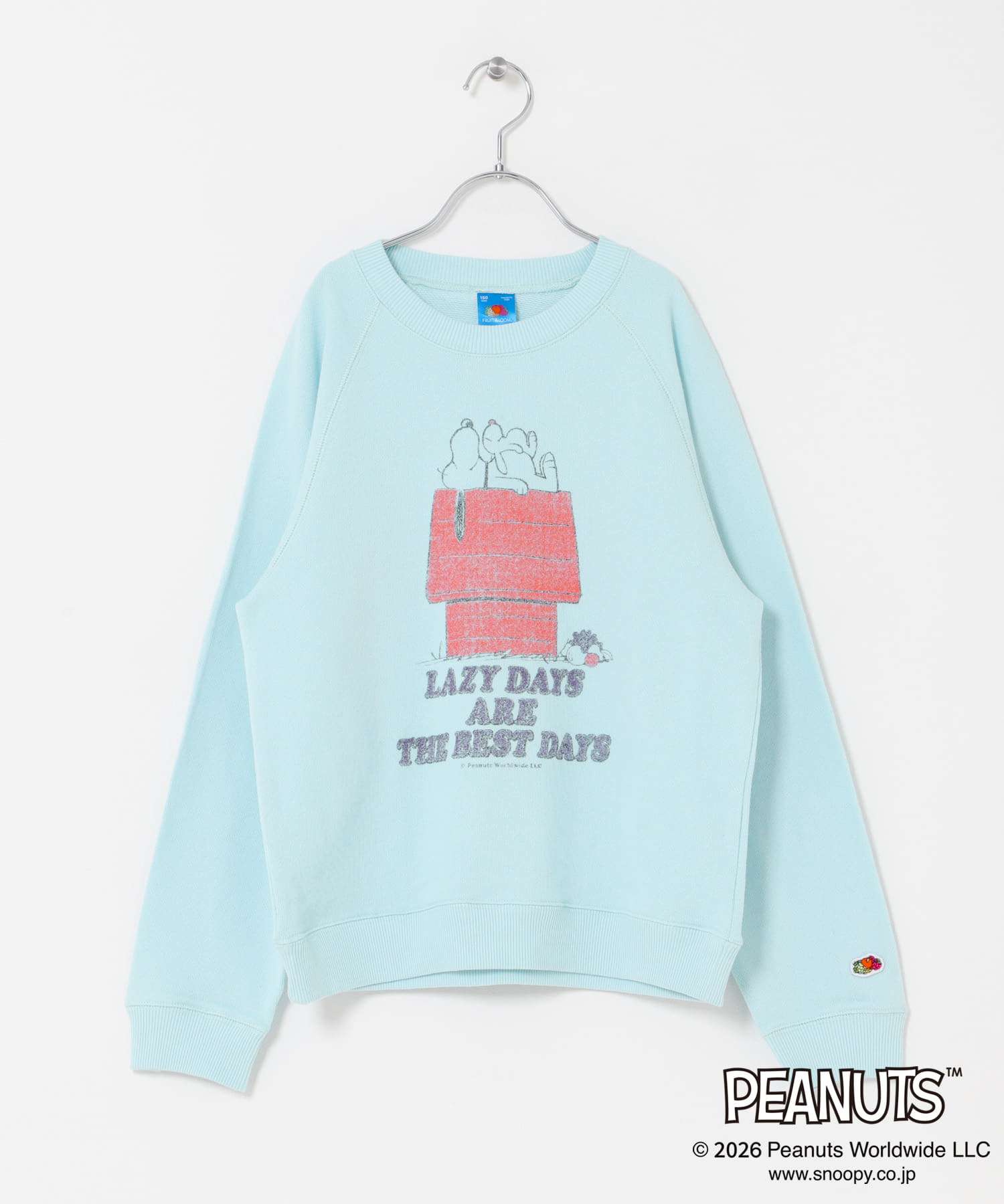 『150サイズ』『別注』FRUIT OF THE LOOM×DOORS　甘編み裏毛スウェット(KIDS)