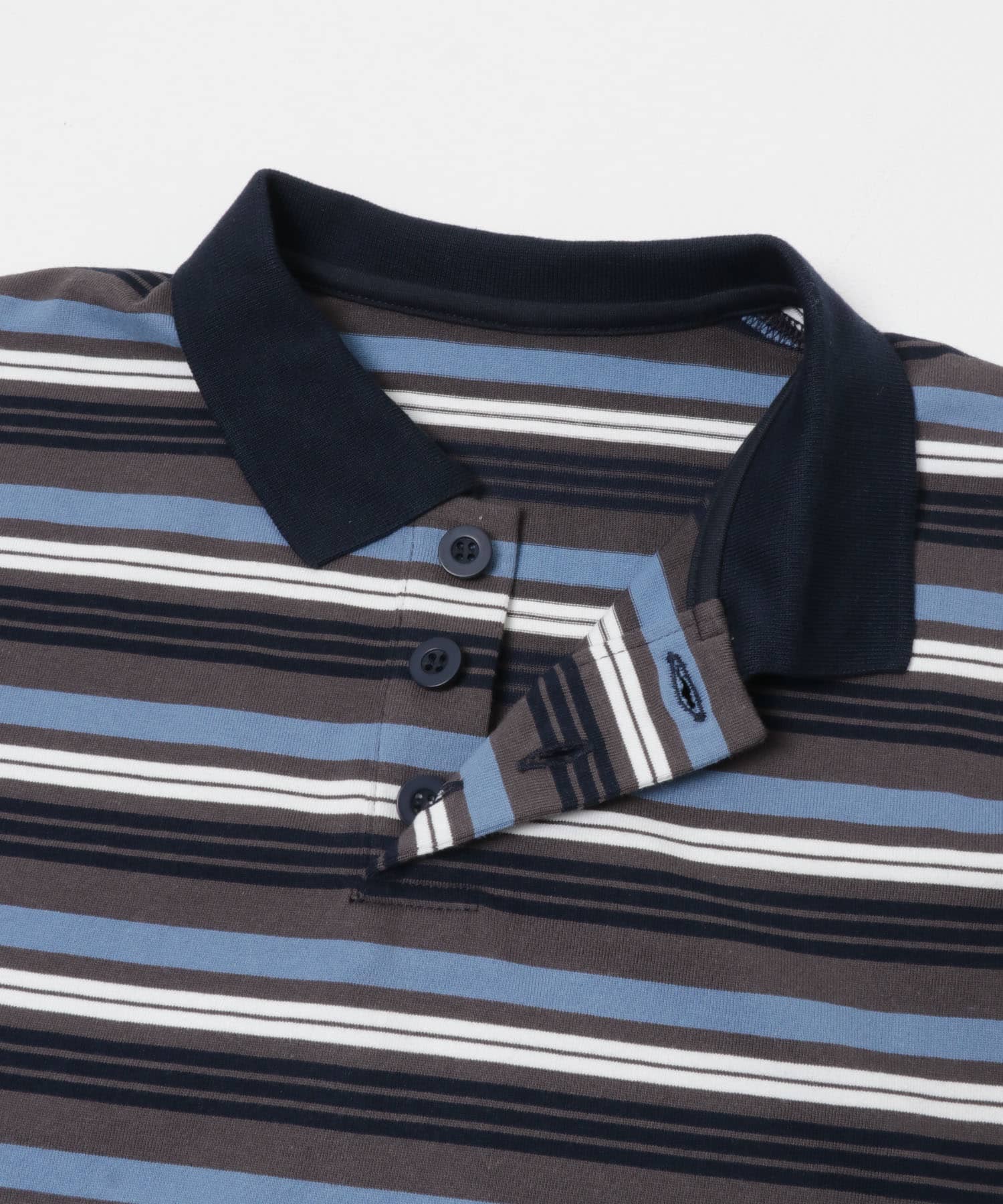 『150サイズ』マルチボーダーラガーシャツ(KIDS) CCL×NVY 150(145-155)